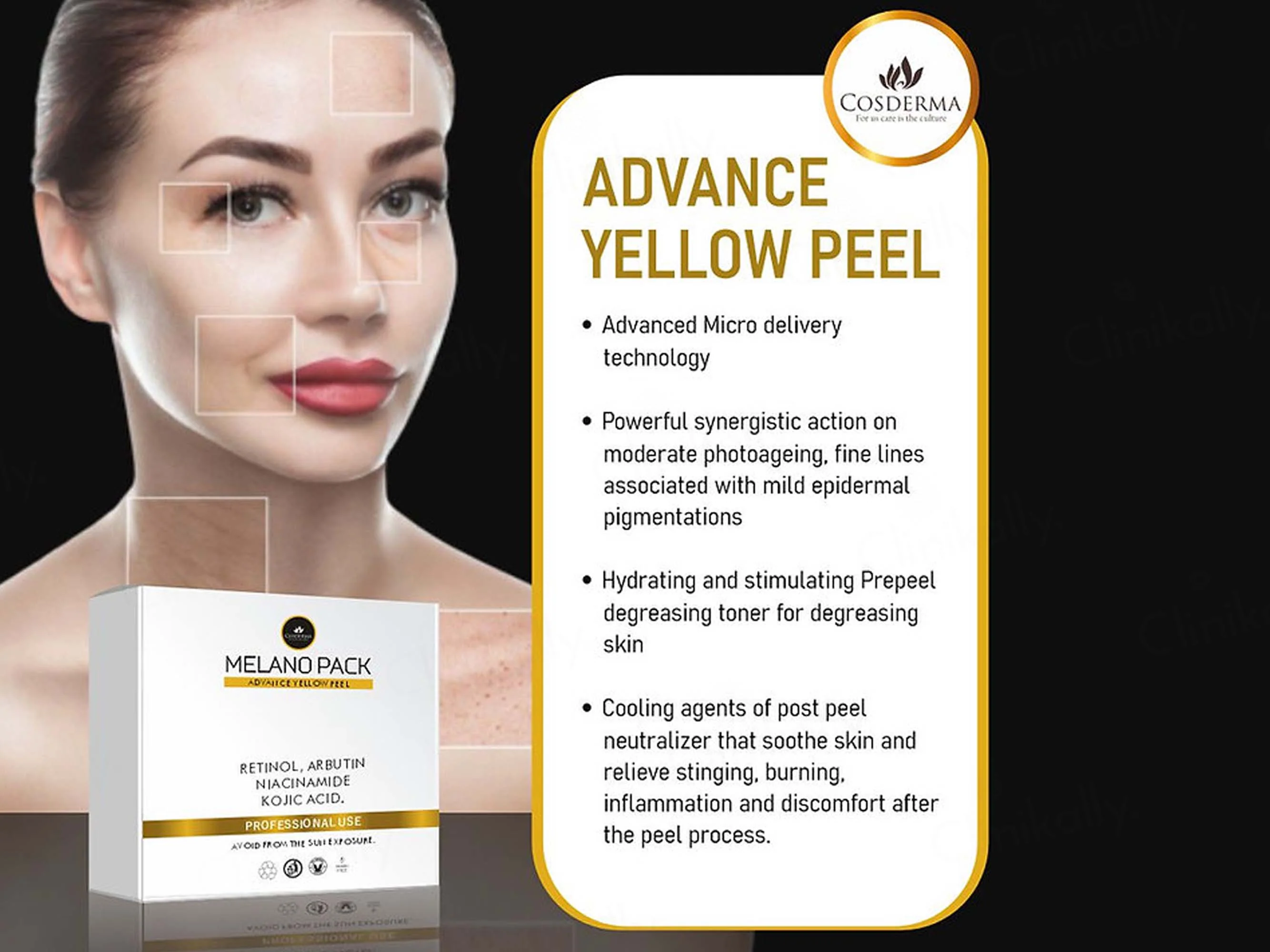 Cosderma Melano Pack Advance Yellow Peel - Image 4