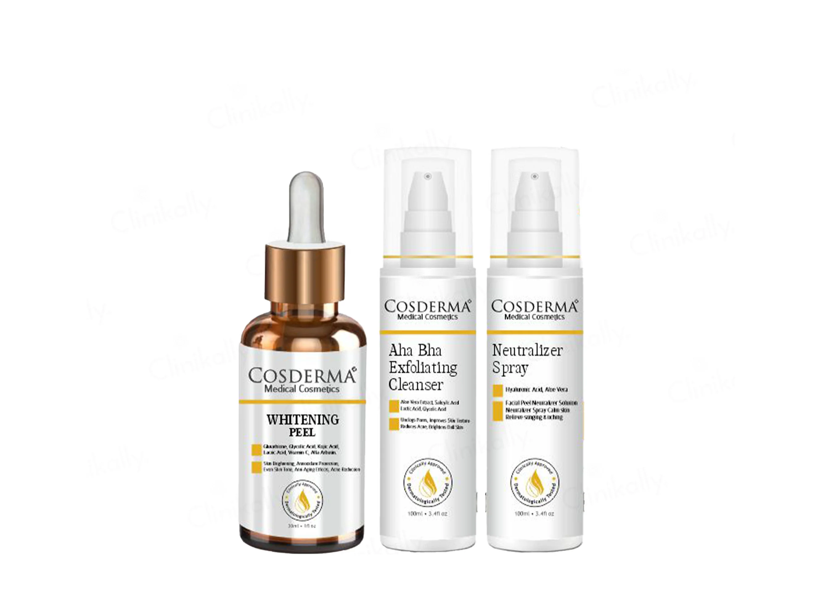Cosderma Whitening Gel Peel Chemical Peeling Facial Kit - Image 3