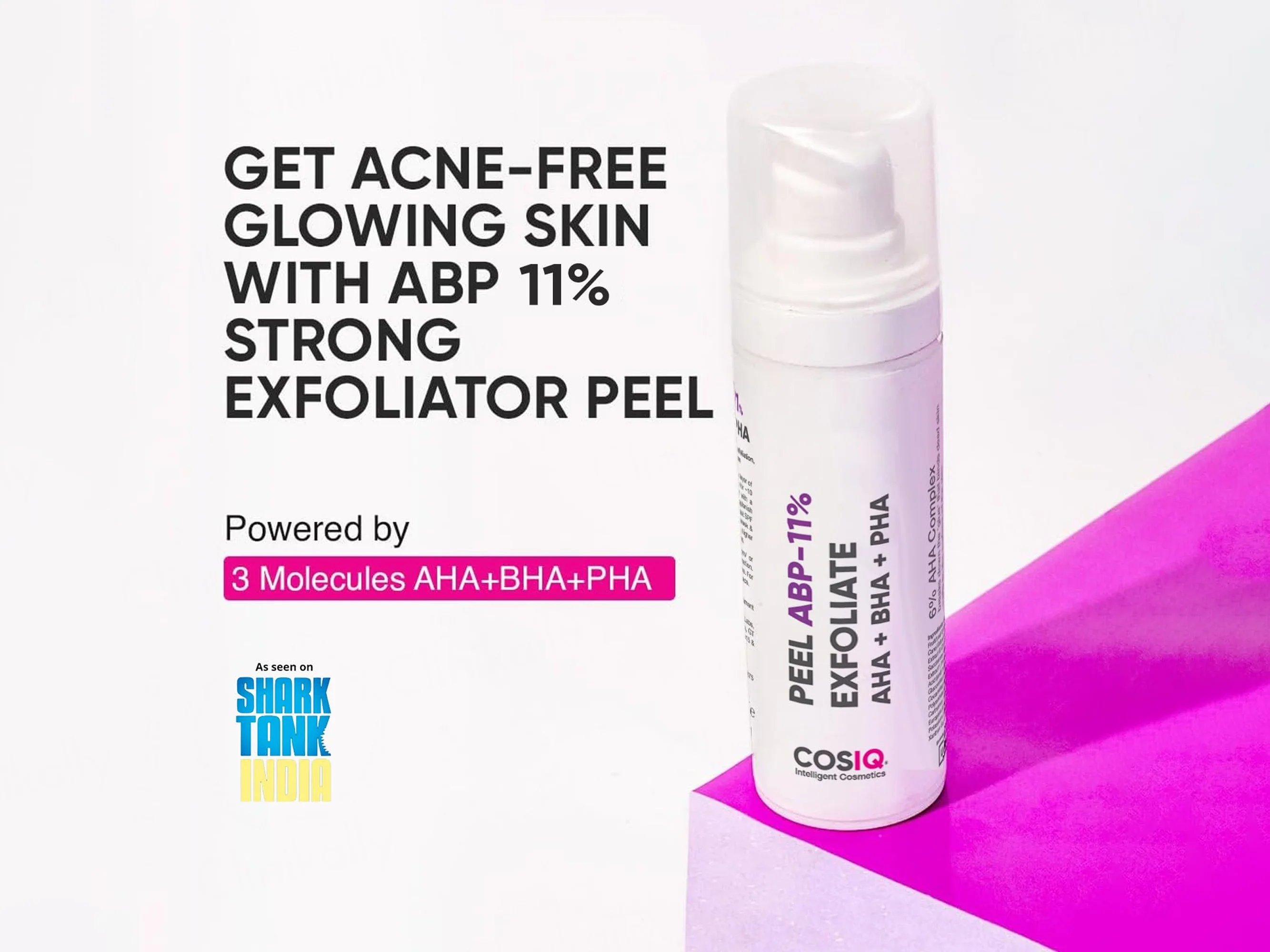 CosiQ ABP-11% AHA + BHA + PHA Gentle Exfoliating Peeling Solution - Image 2