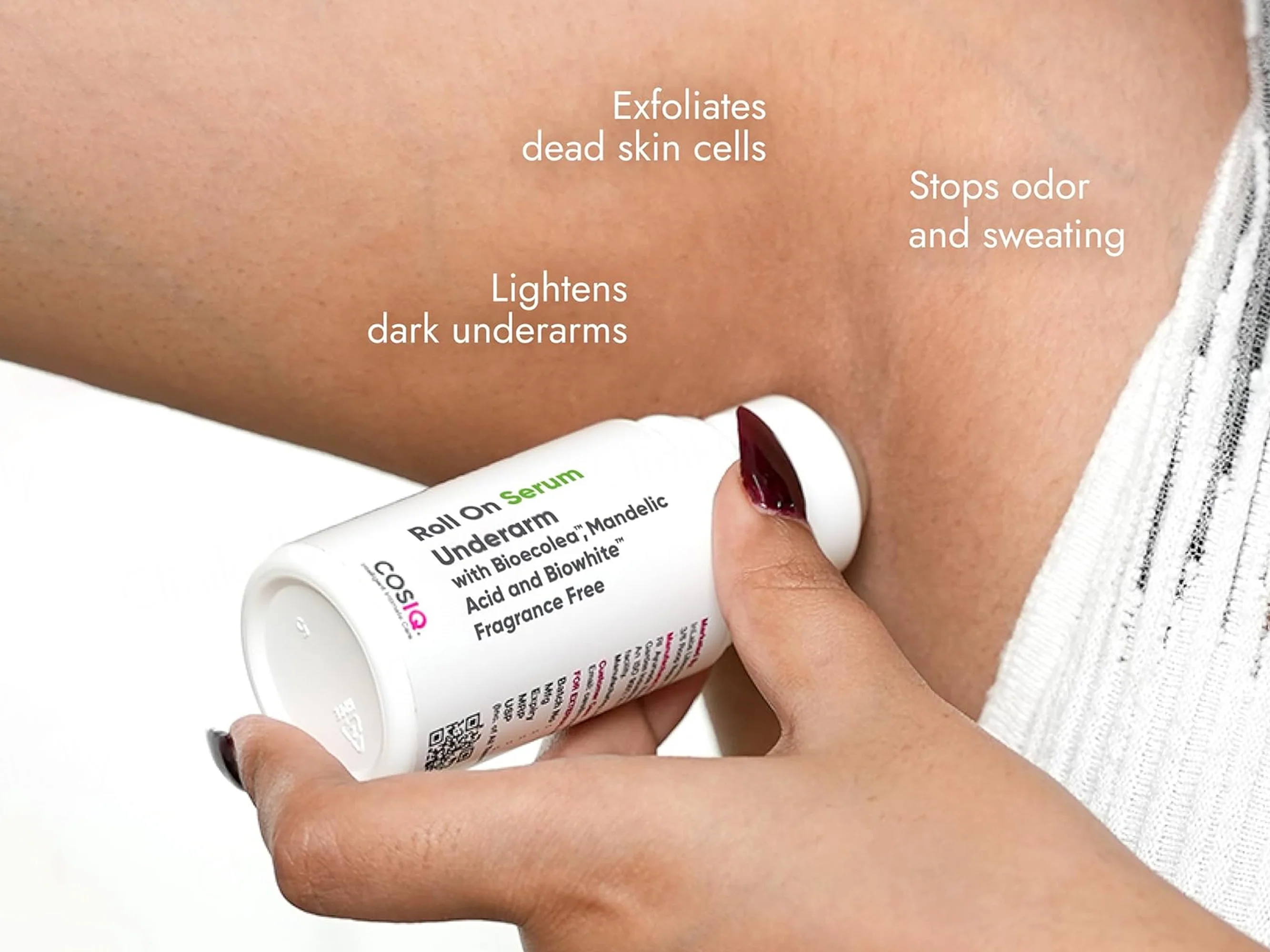 CosiQ Underarm Roll-On Serum With Mandelic Acid - Image 3
