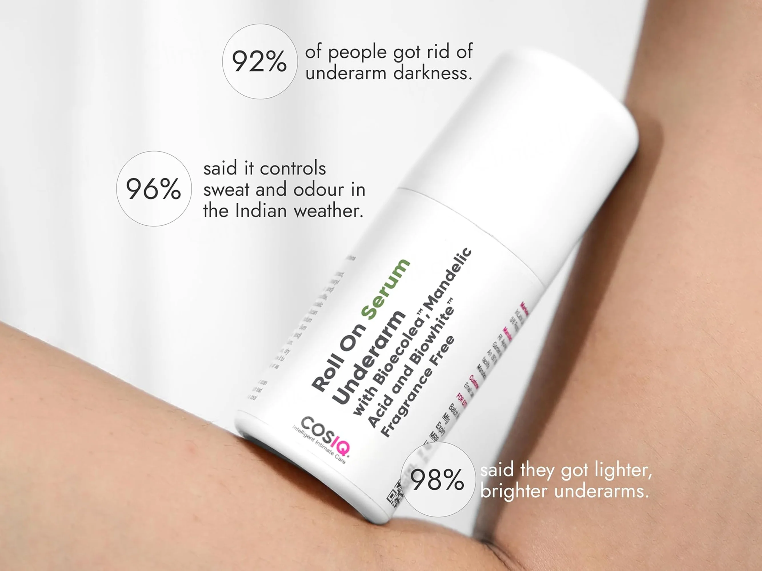 CosiQ Underarm Roll-On Serum With Mandelic Acid - Image 4