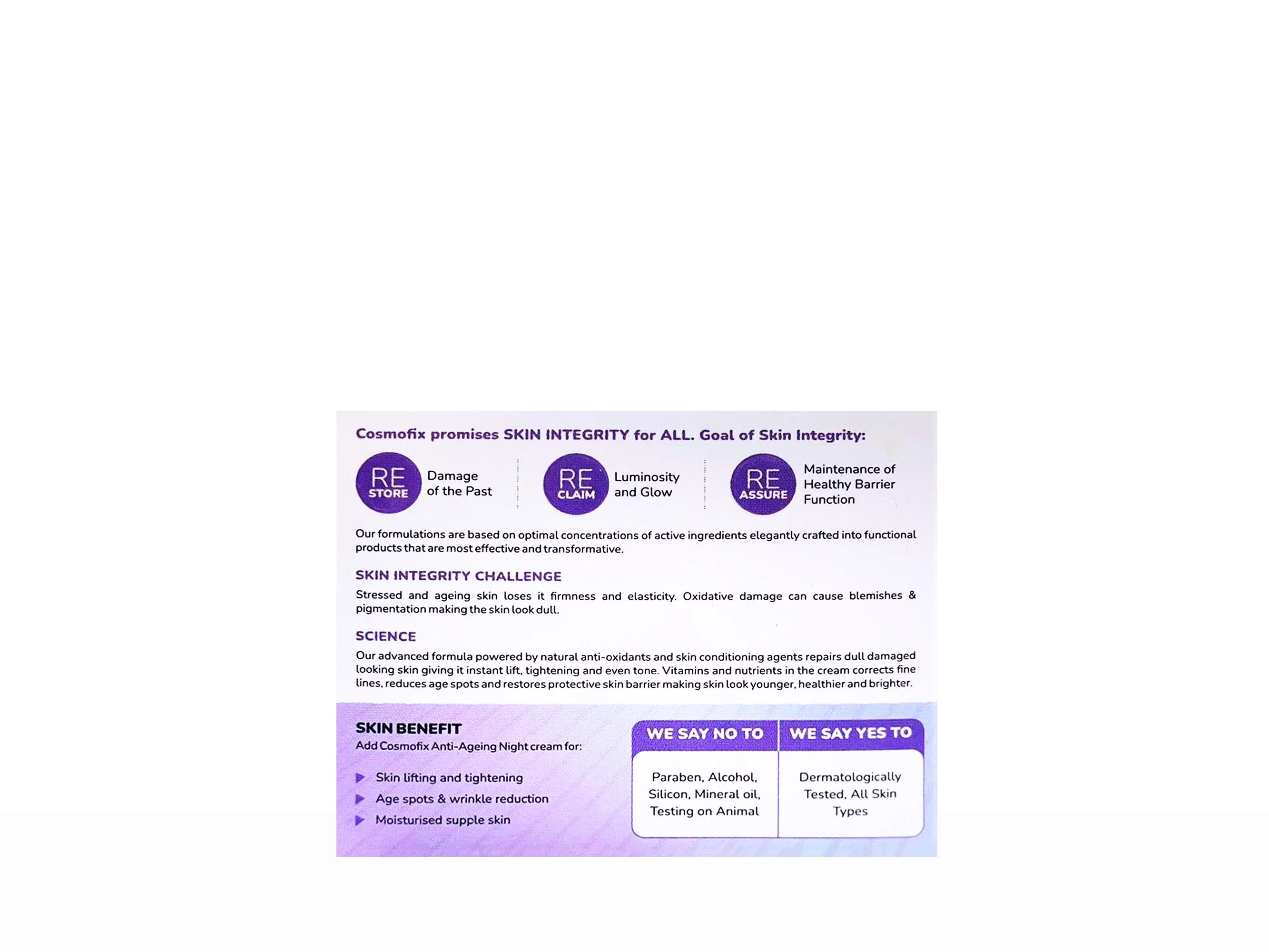 Cosmofix Anti Ageing Night Cream - Image 2