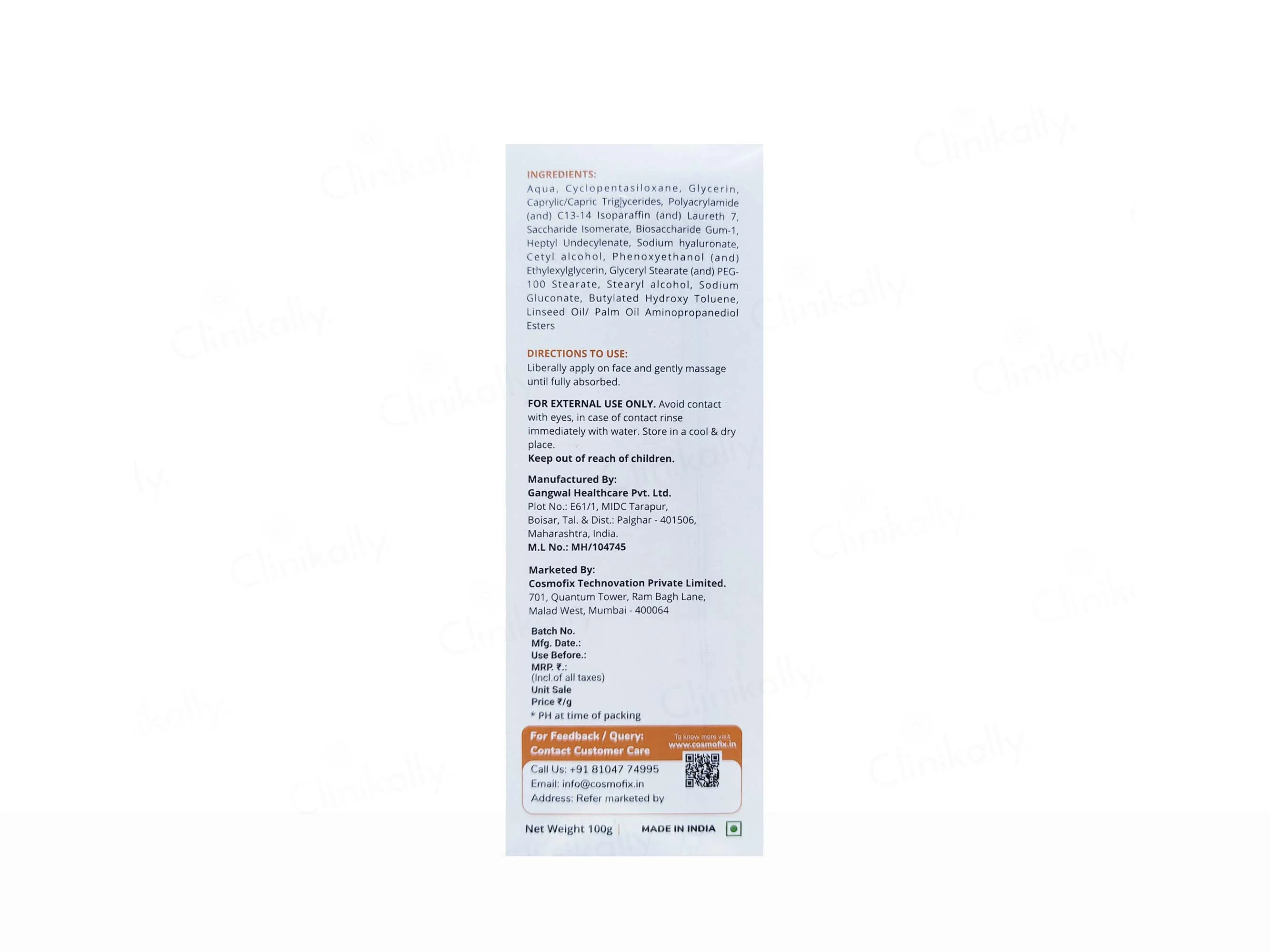 Cosmofix Corium MF Face Moisturizer Cream - Image 3