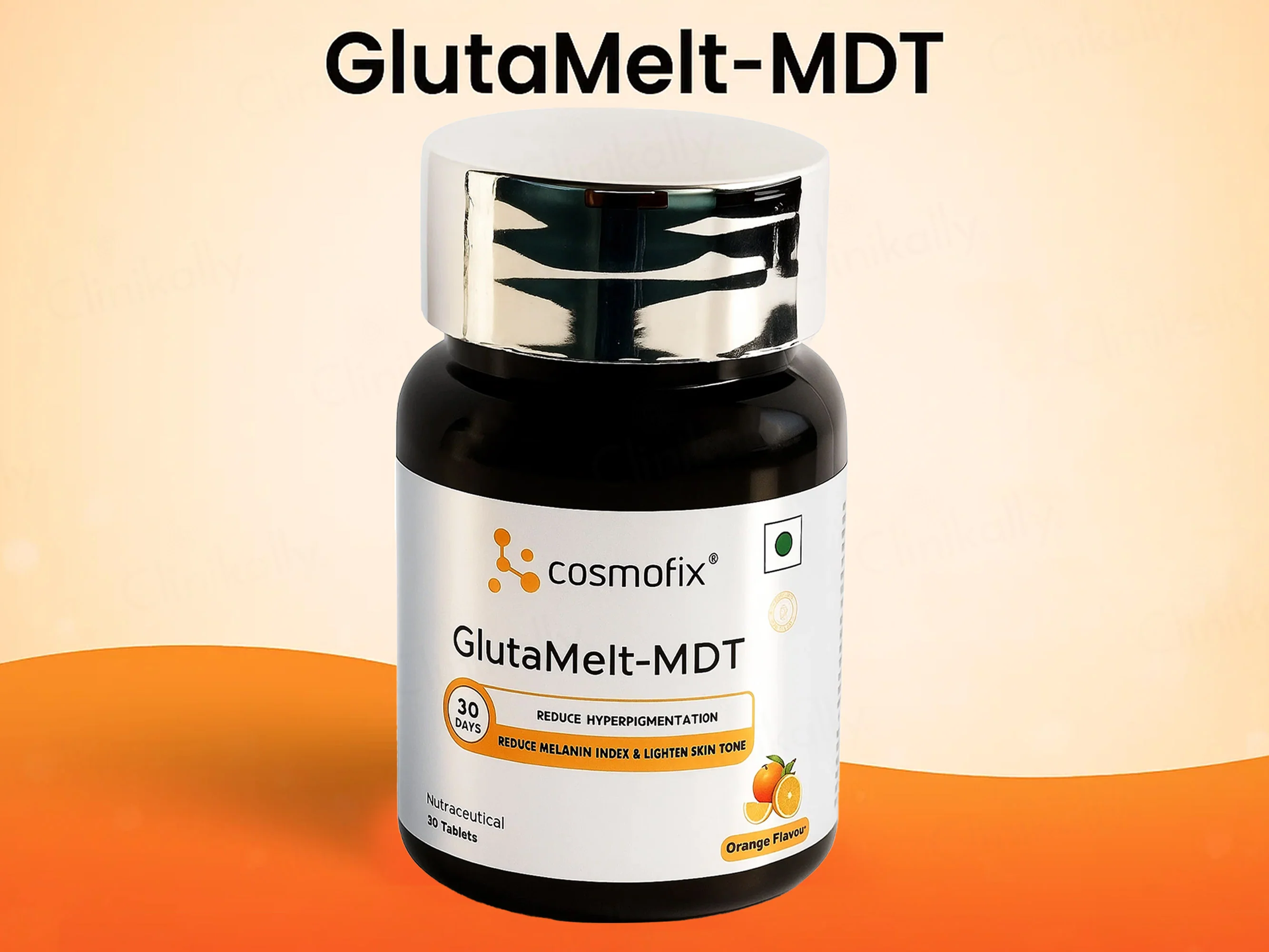 Cosmofix Glutamelt-MDT Nutraceutical Tablet - Orange Flavour - Image 2