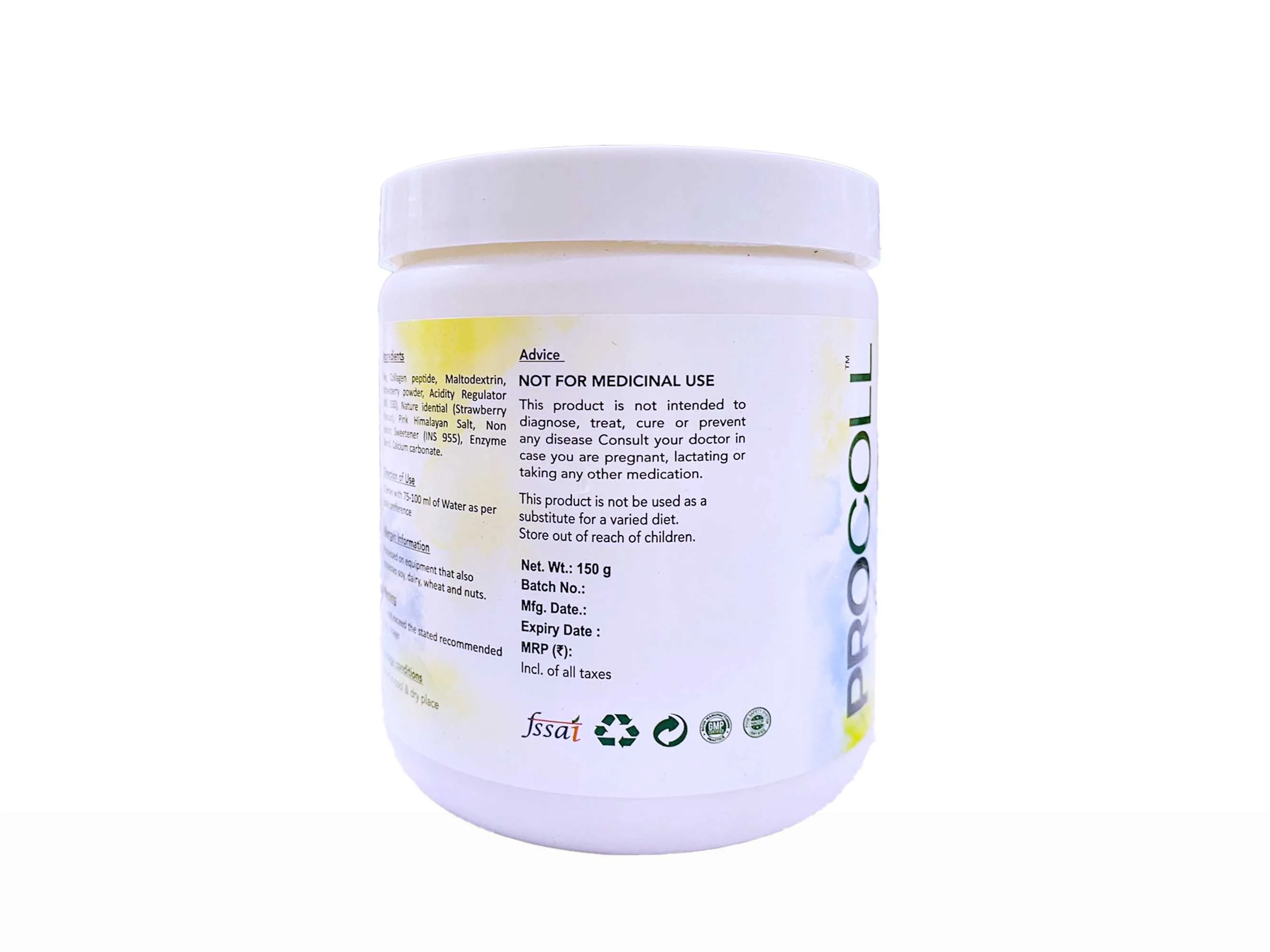 Cosmofix Procoll Veg Collagen Peptide Powder - Strawberry Flavour - Image 3