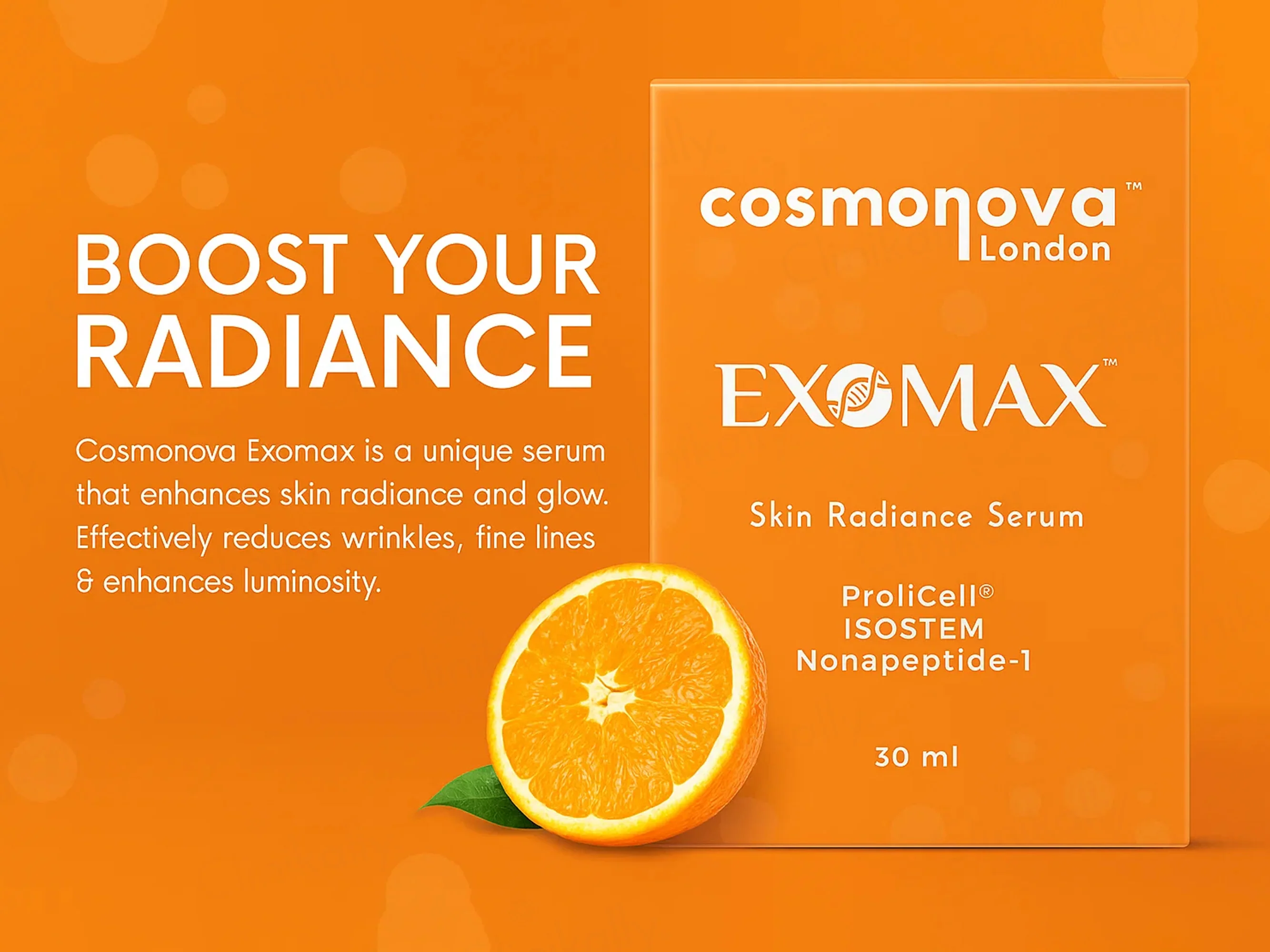 Cosmonova Exomax Skin Radiance Face Serum - Image 2
