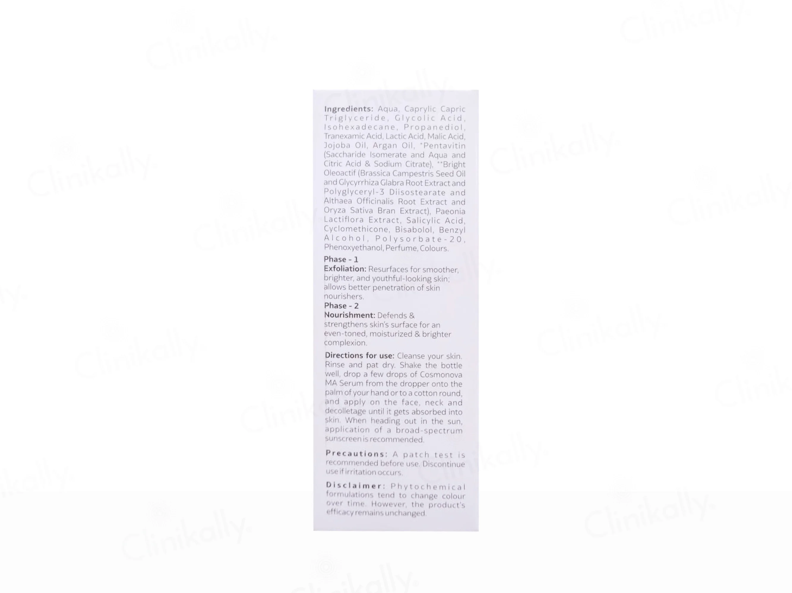 Cosmonova MA Brightening Multi-Acid Bi-Phase Serum - Image 3