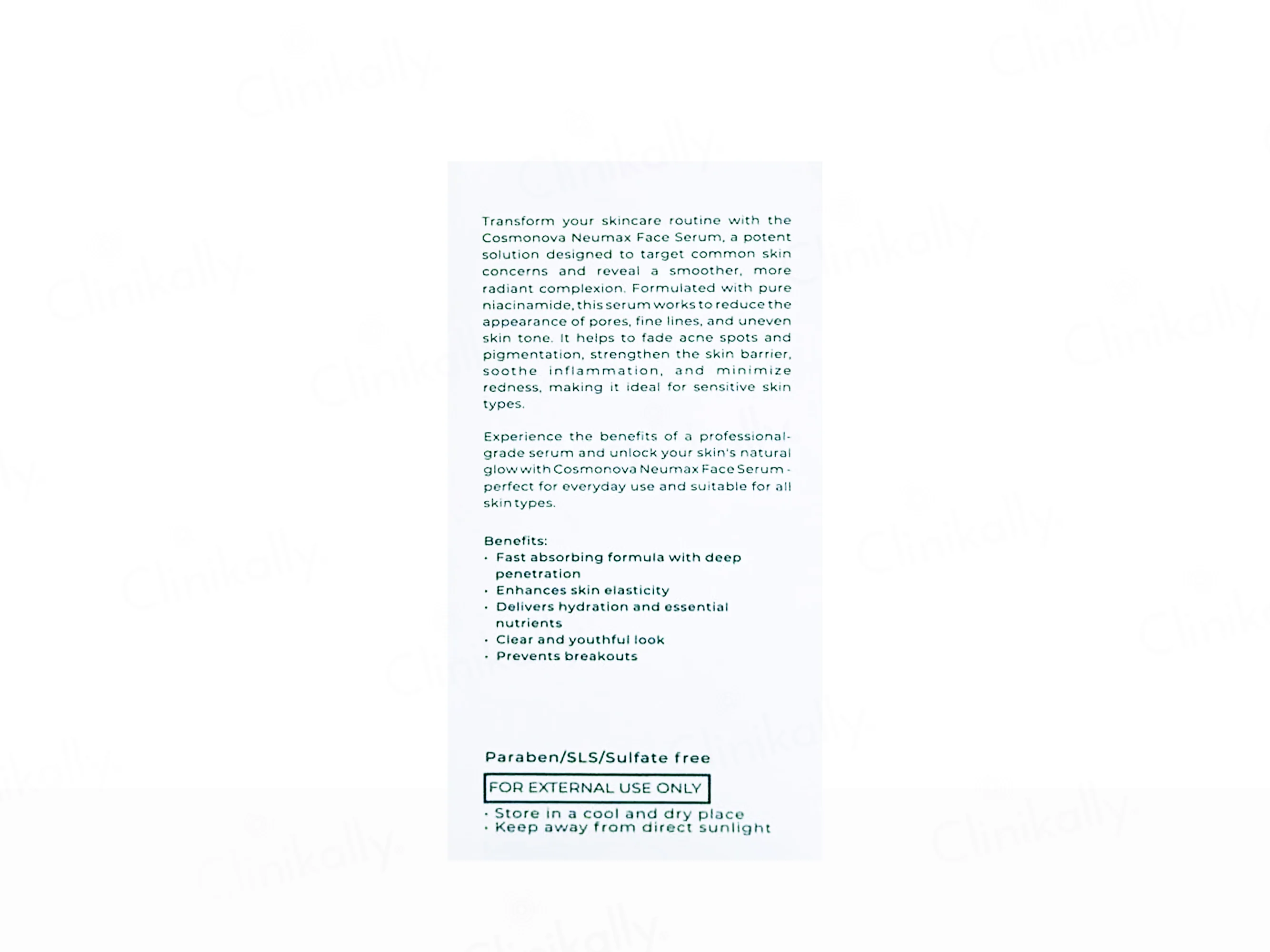 Cosmonova Neumax 10% Niacinamide Face Serum - Image 2