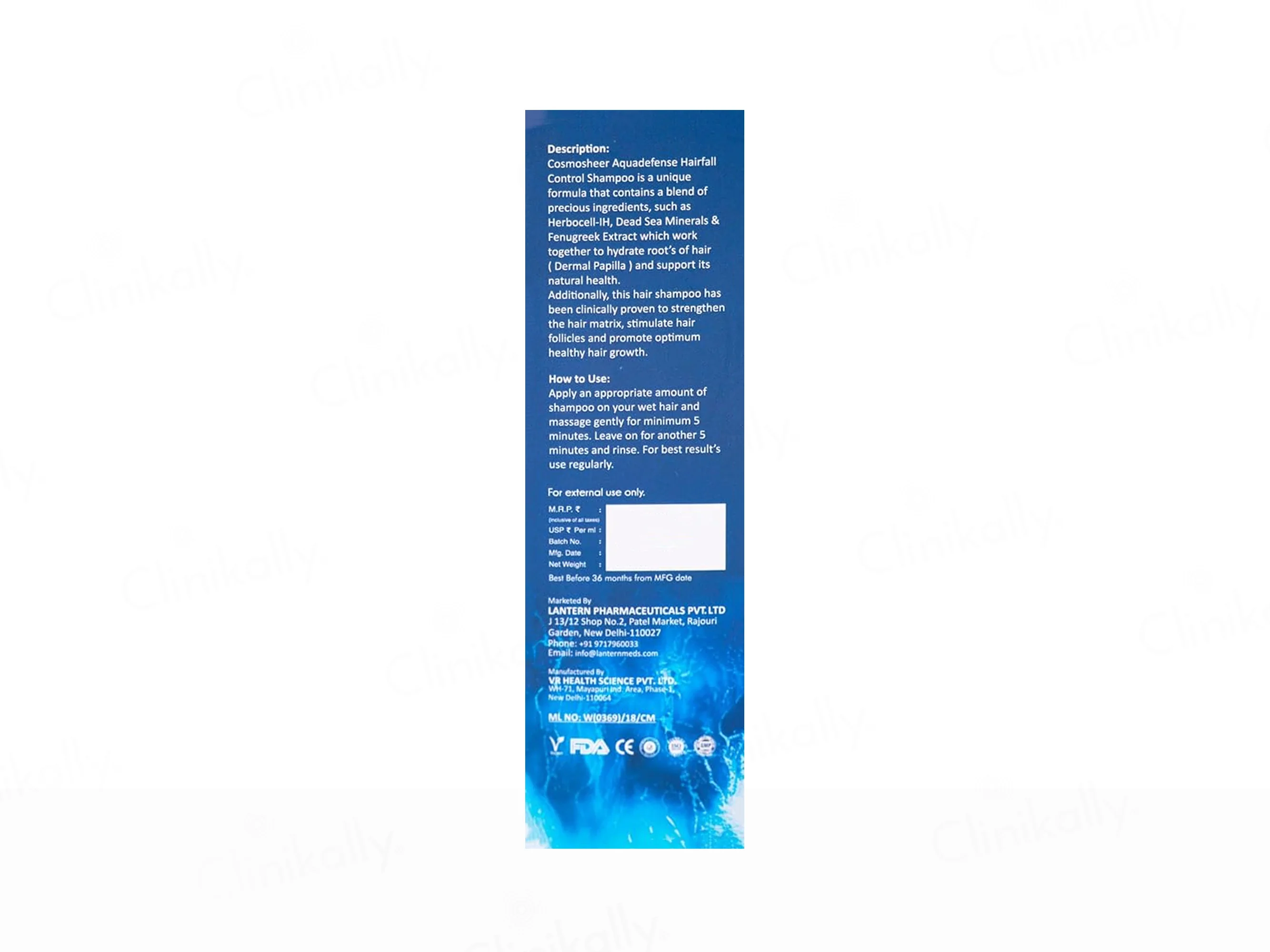Cosmosheer Aquadefense Hairfall Control Shampoo - Image 5