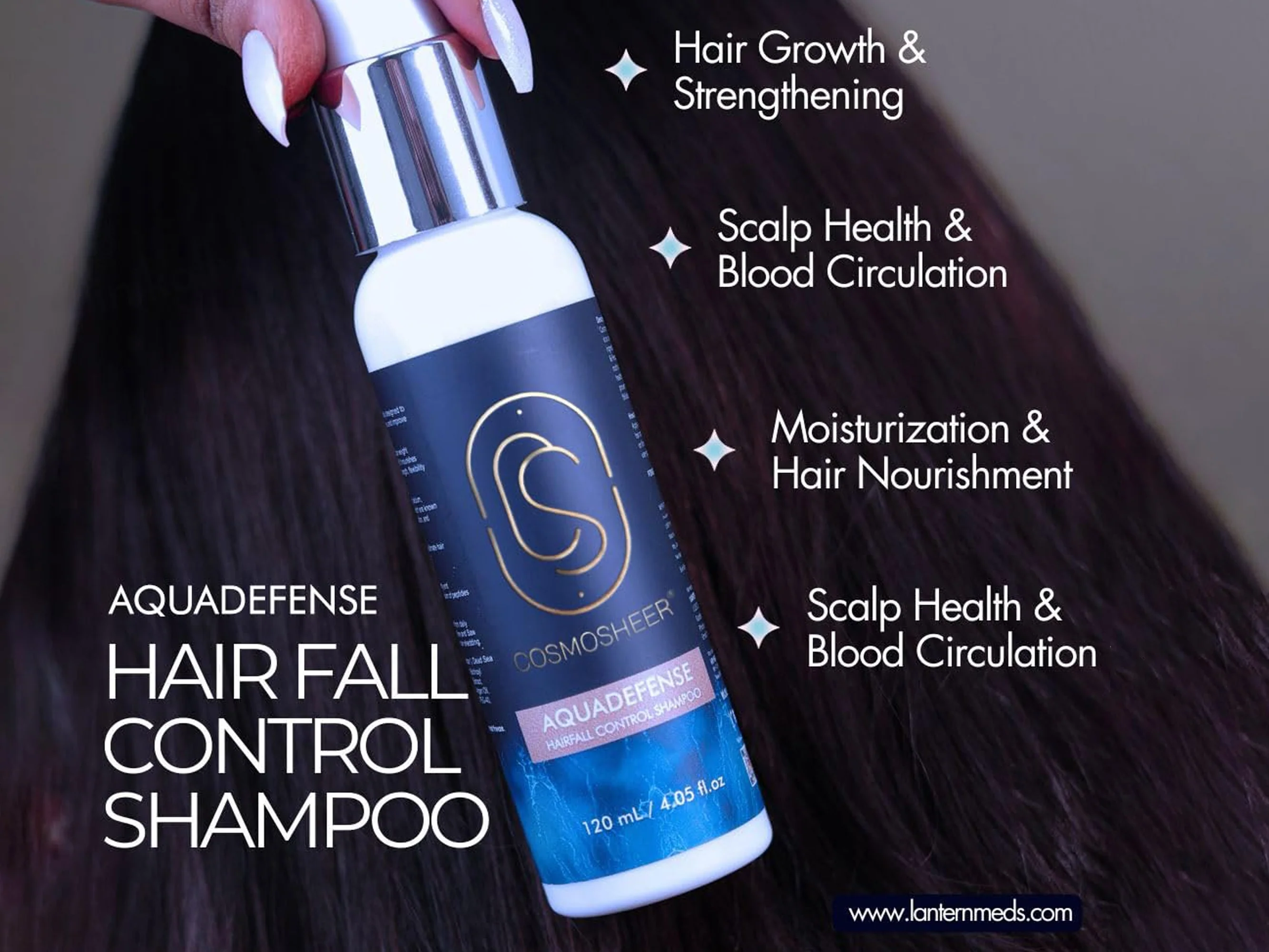 Cosmosheer Aquadefense Hairfall Control Shampoo - Image 7