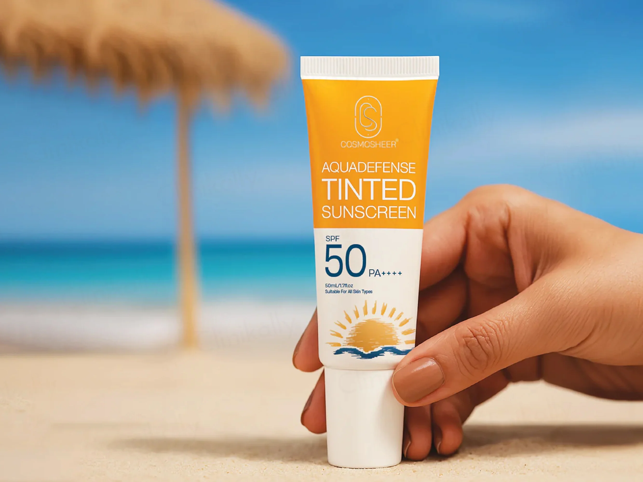 Cosmosheer Aquadefense Tinted Sunscreen - Image 2