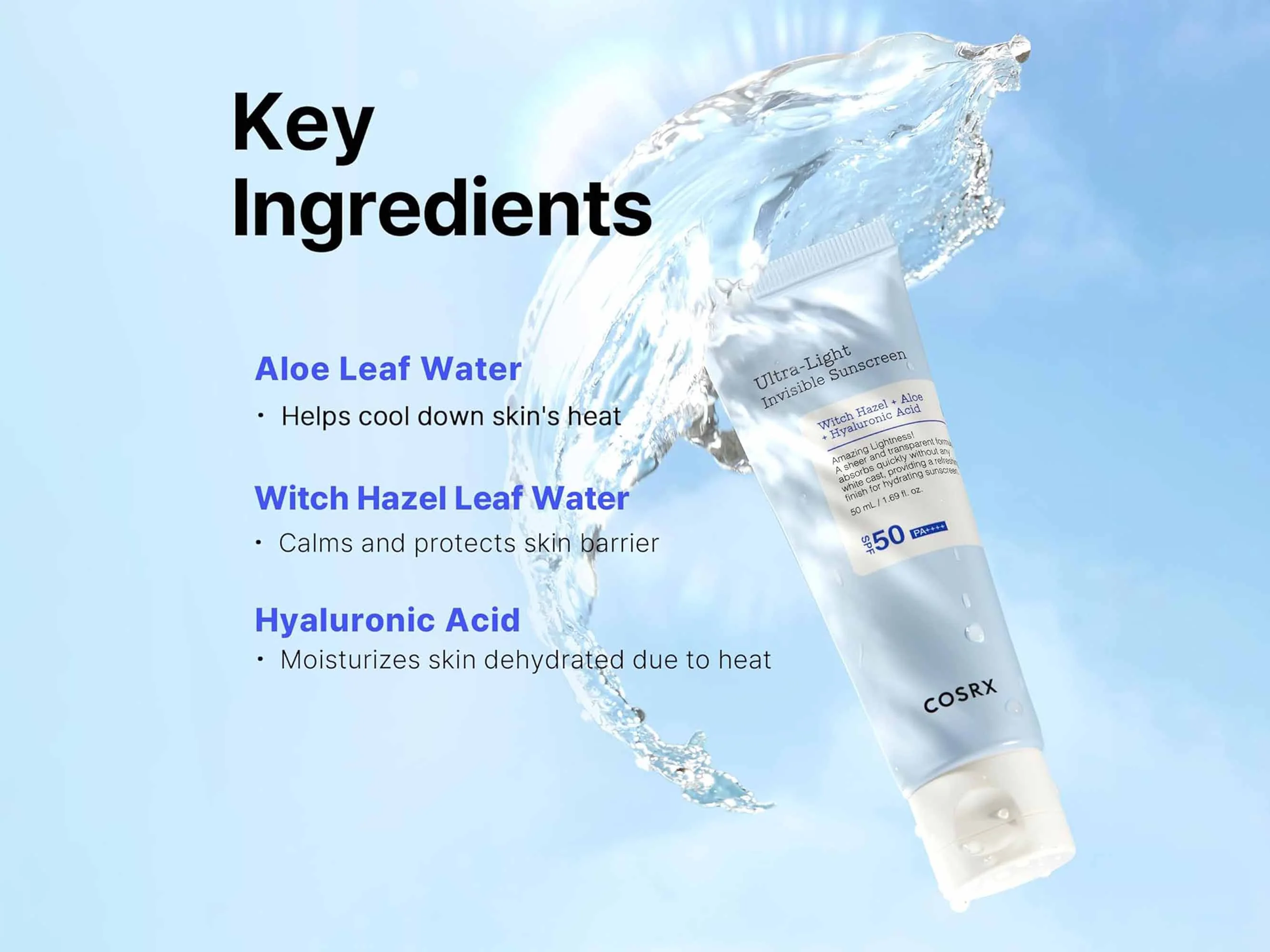 COSRX Ultra-Light Invisible Sunscreen SPF 50 PA++++ - Image 5