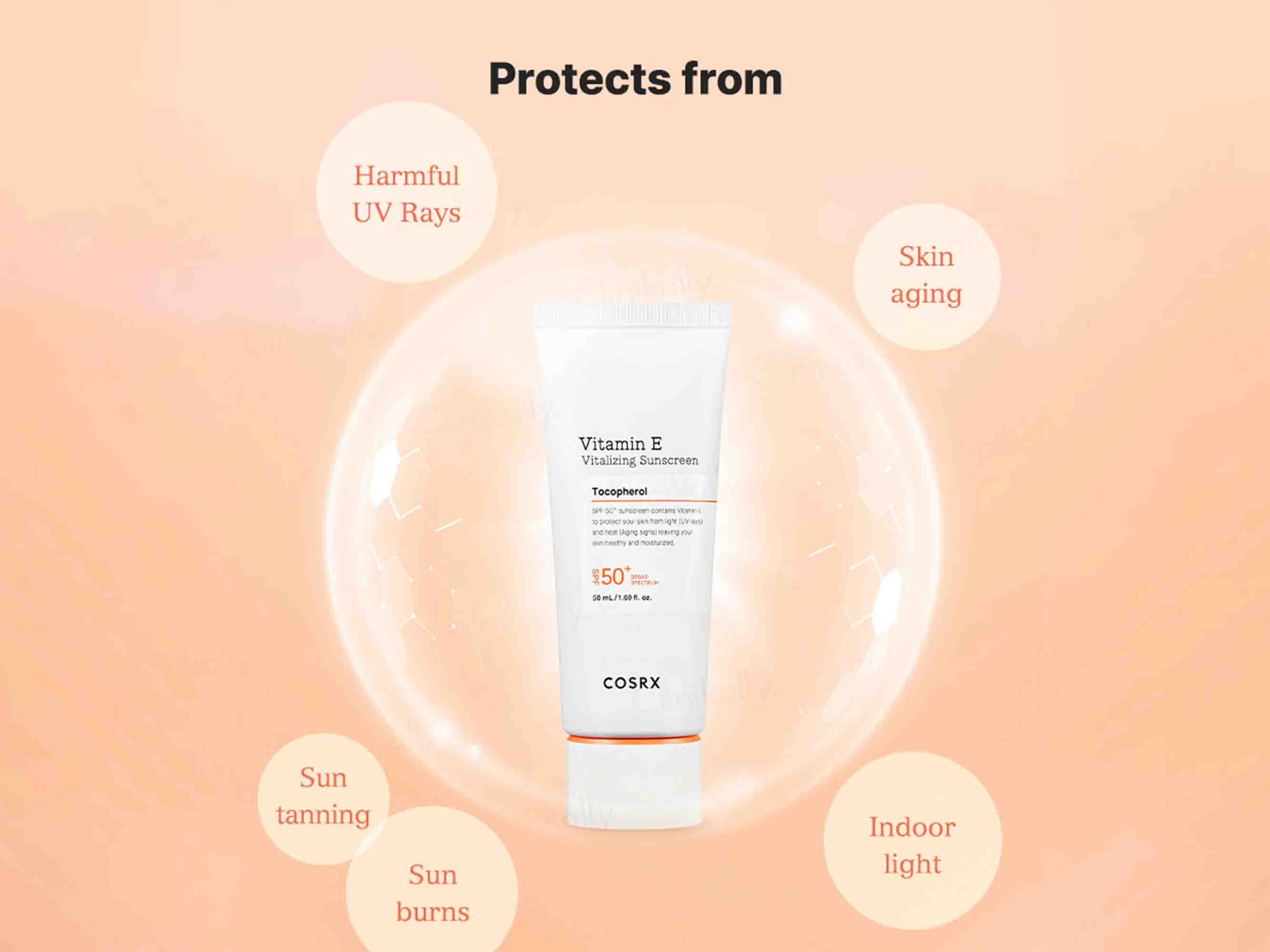 COSRX Vitamin E Vitalizing Sunscreen SPF 50+ - Image 3