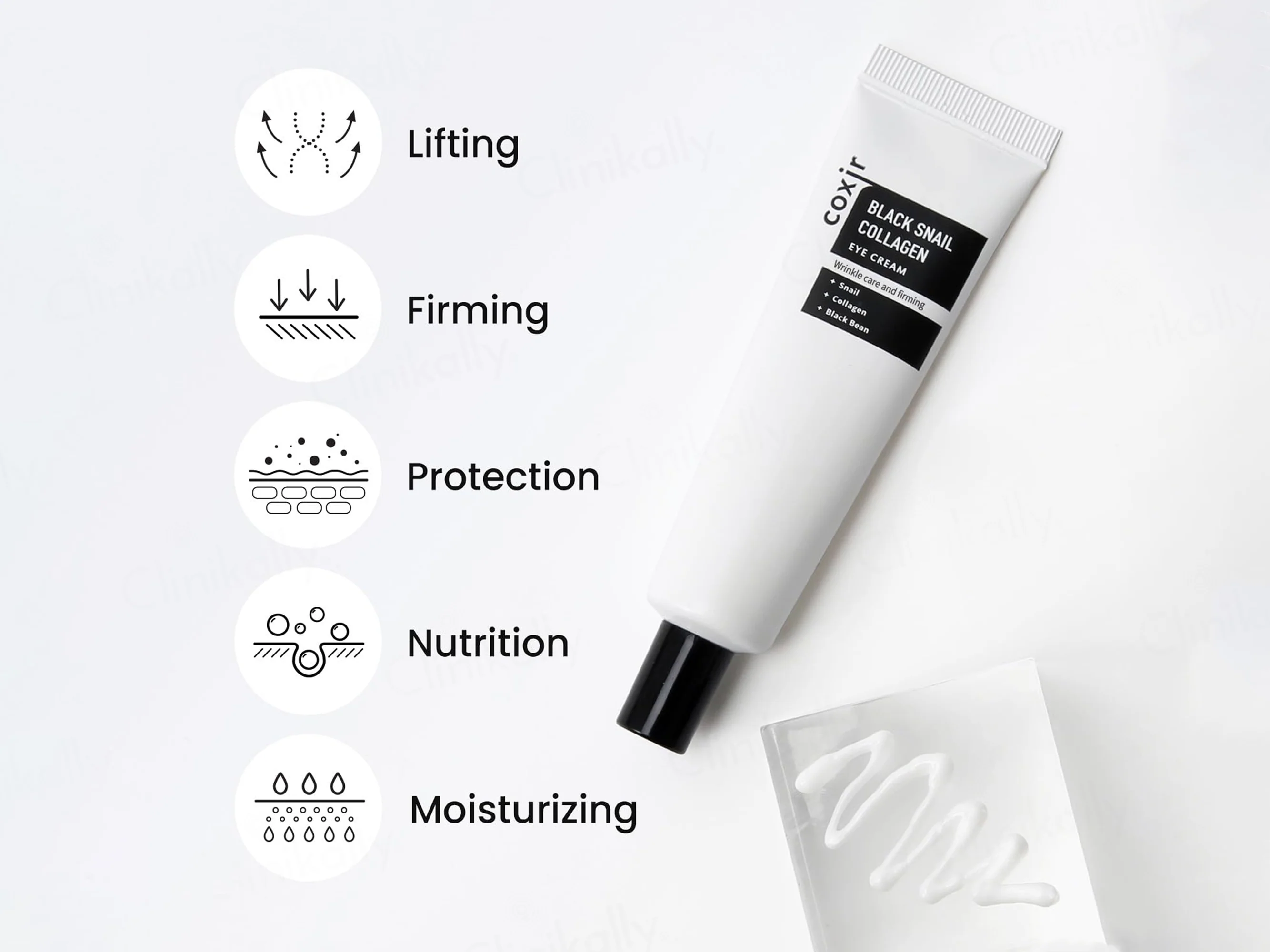 COXIR Black Snail Collagen Eye Cream - Image 5