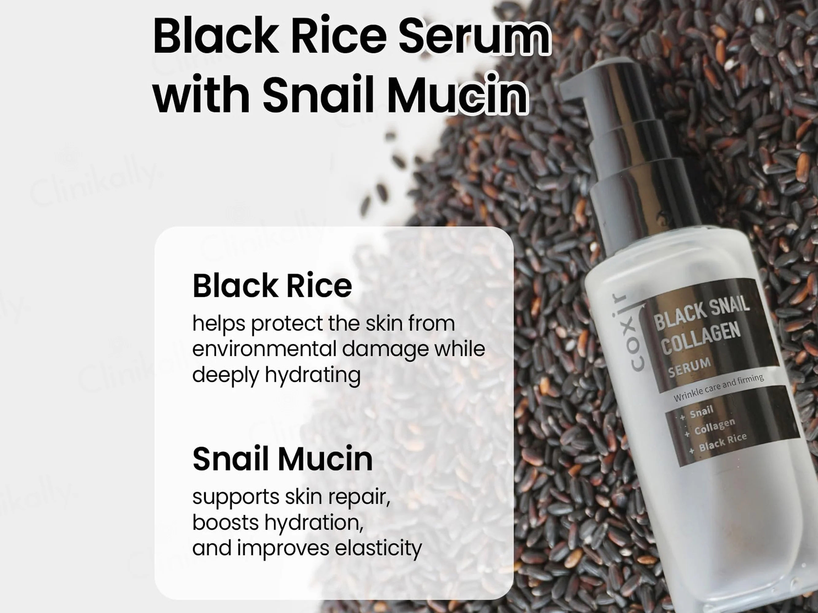 COXIR Black Snail Collagen Serum - Image 2