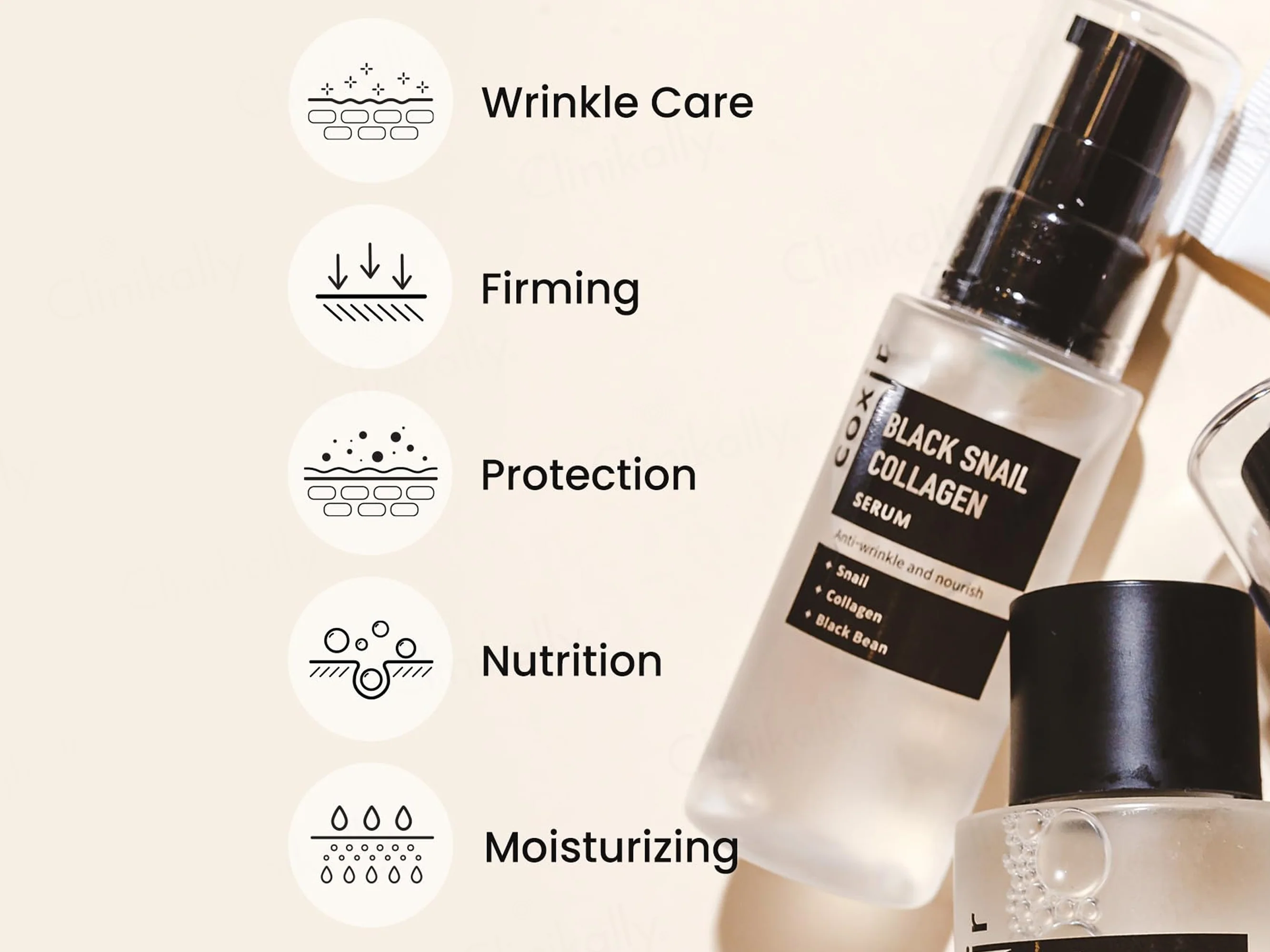 COXIR Black Snail Collagen Serum - Image 4