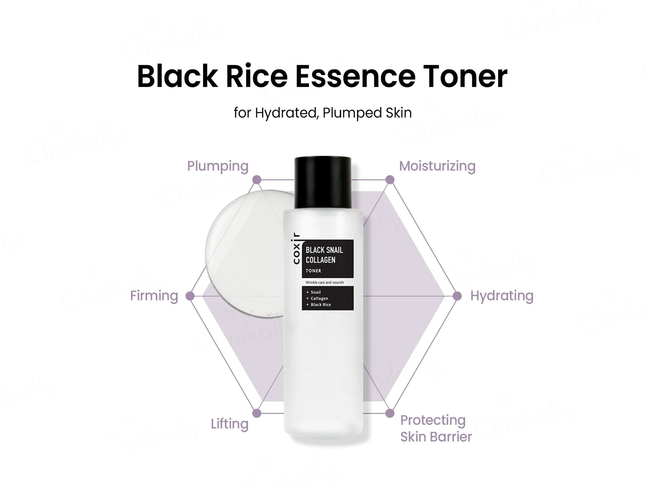 COXIR Black Snail Collagen Toner - Image 4