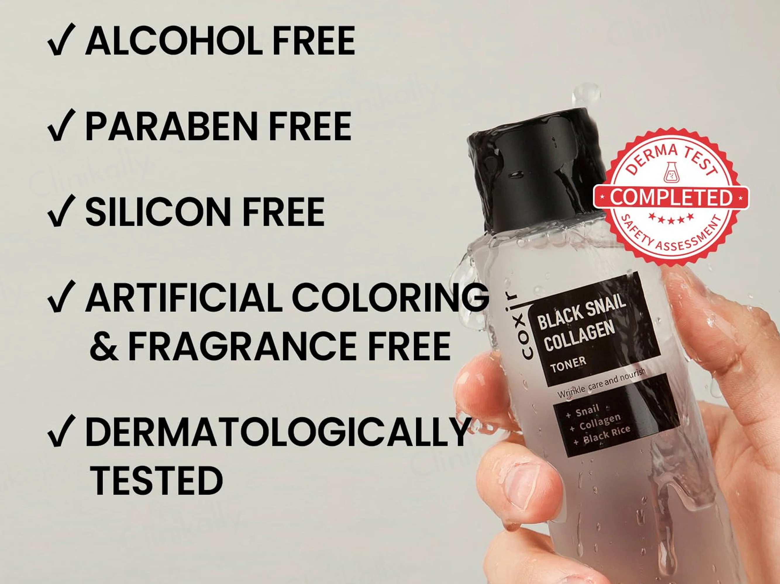 COXIR Black Snail Collagen Toner - Image 8