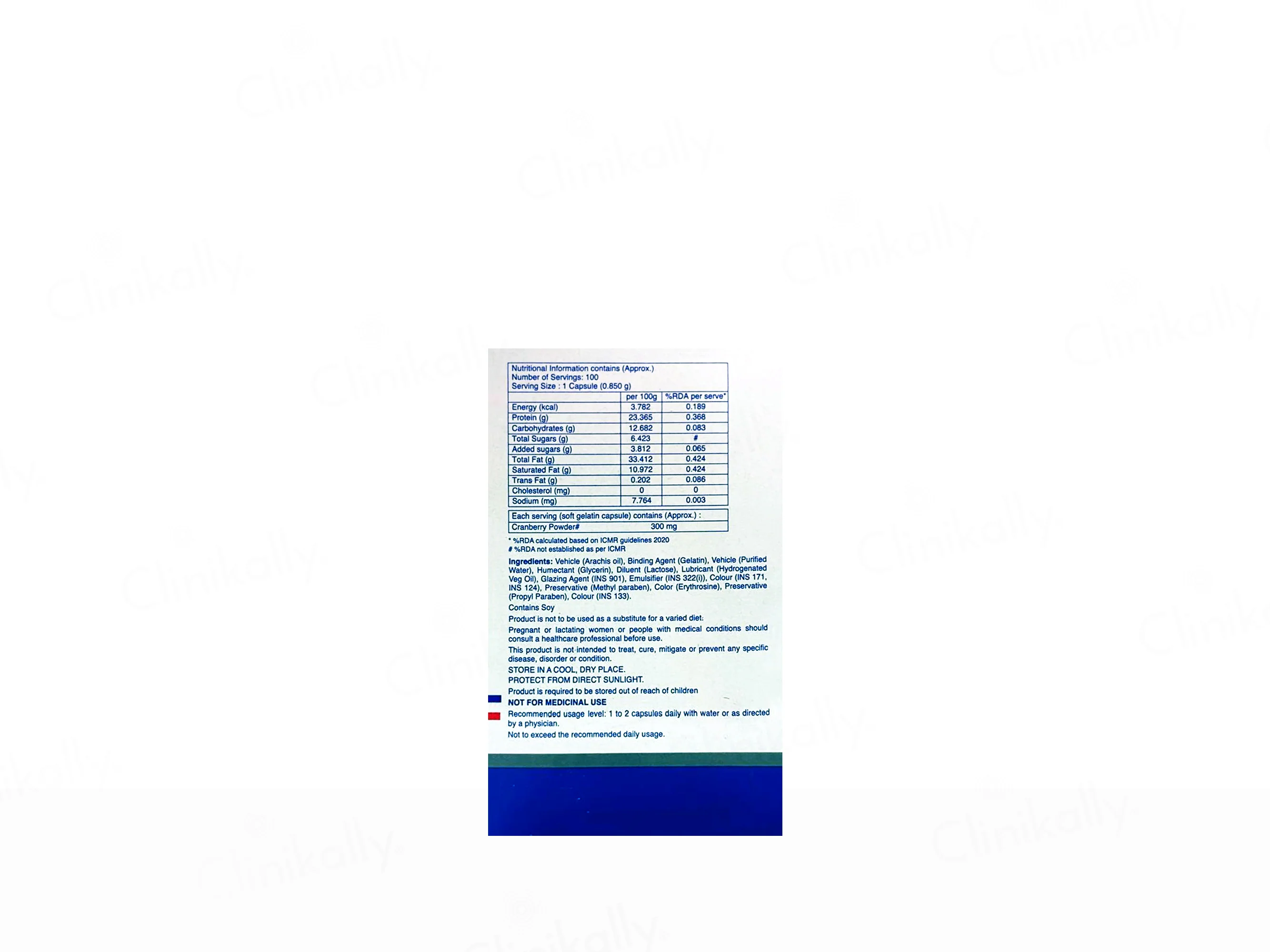 Cranbe 300 mg Nutraceutical Capsule for Adult Women - Image 2
