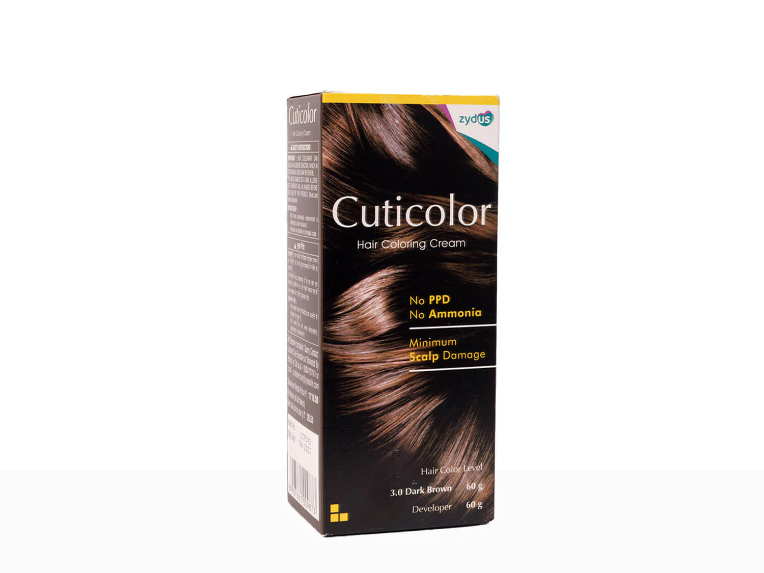 Cuticolor Hair Coloring Cream Dark Brown 3.0 - Image 3