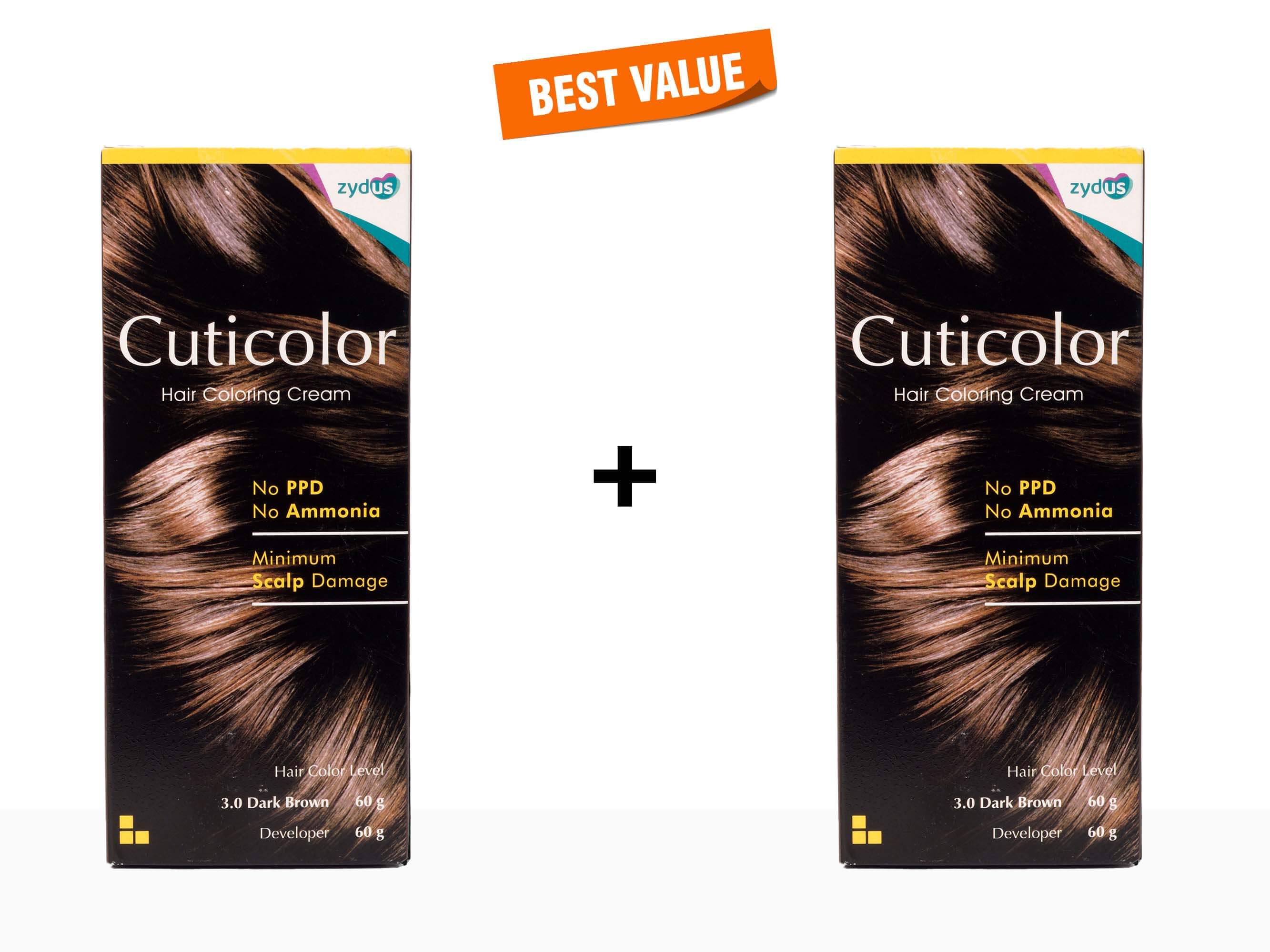 Cuticolor Hair Coloring Cream Dark Brown 3.0 - Image 6