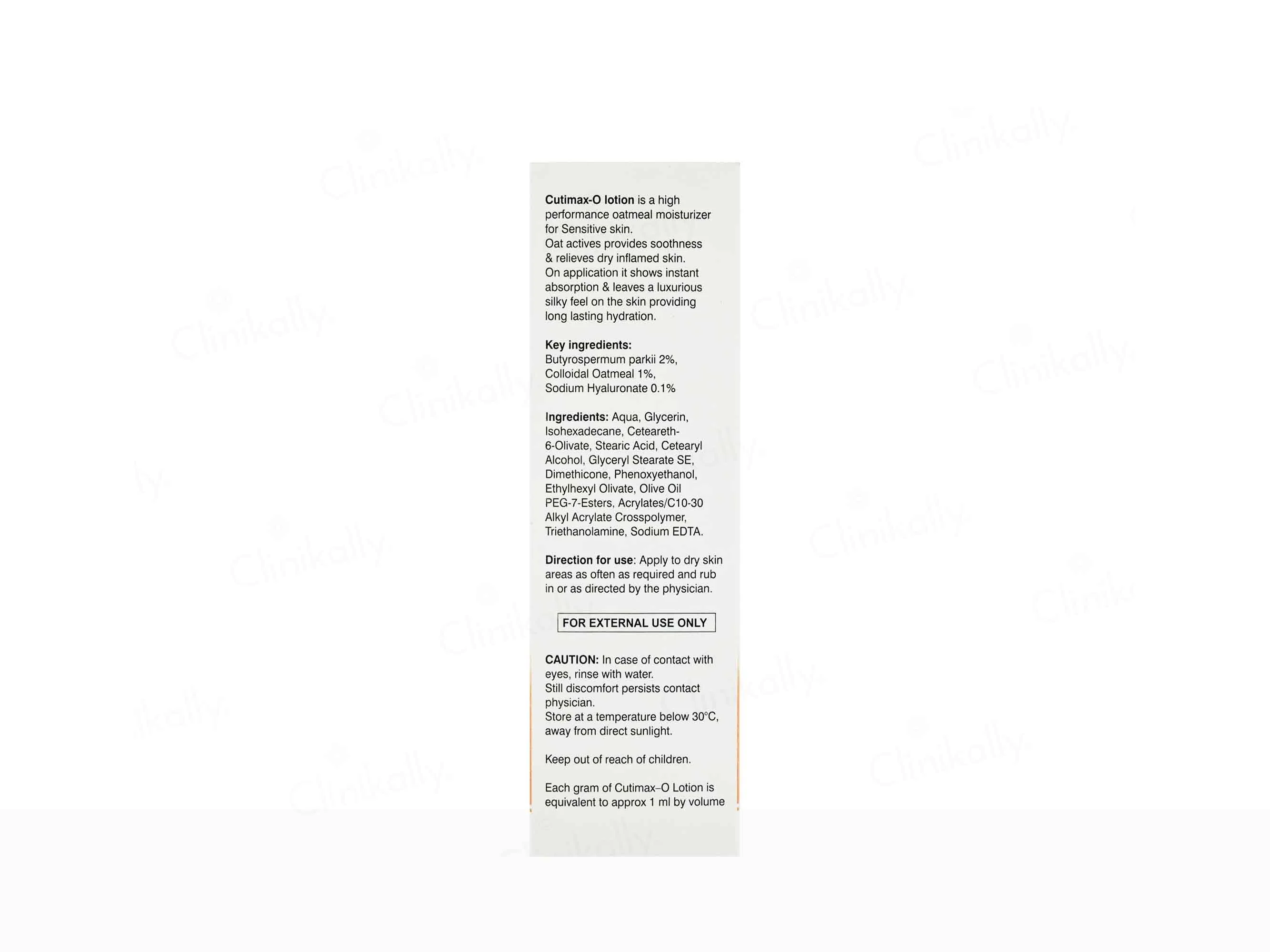 Cutimax-O Oat Moisturizing Lotion - Image 2