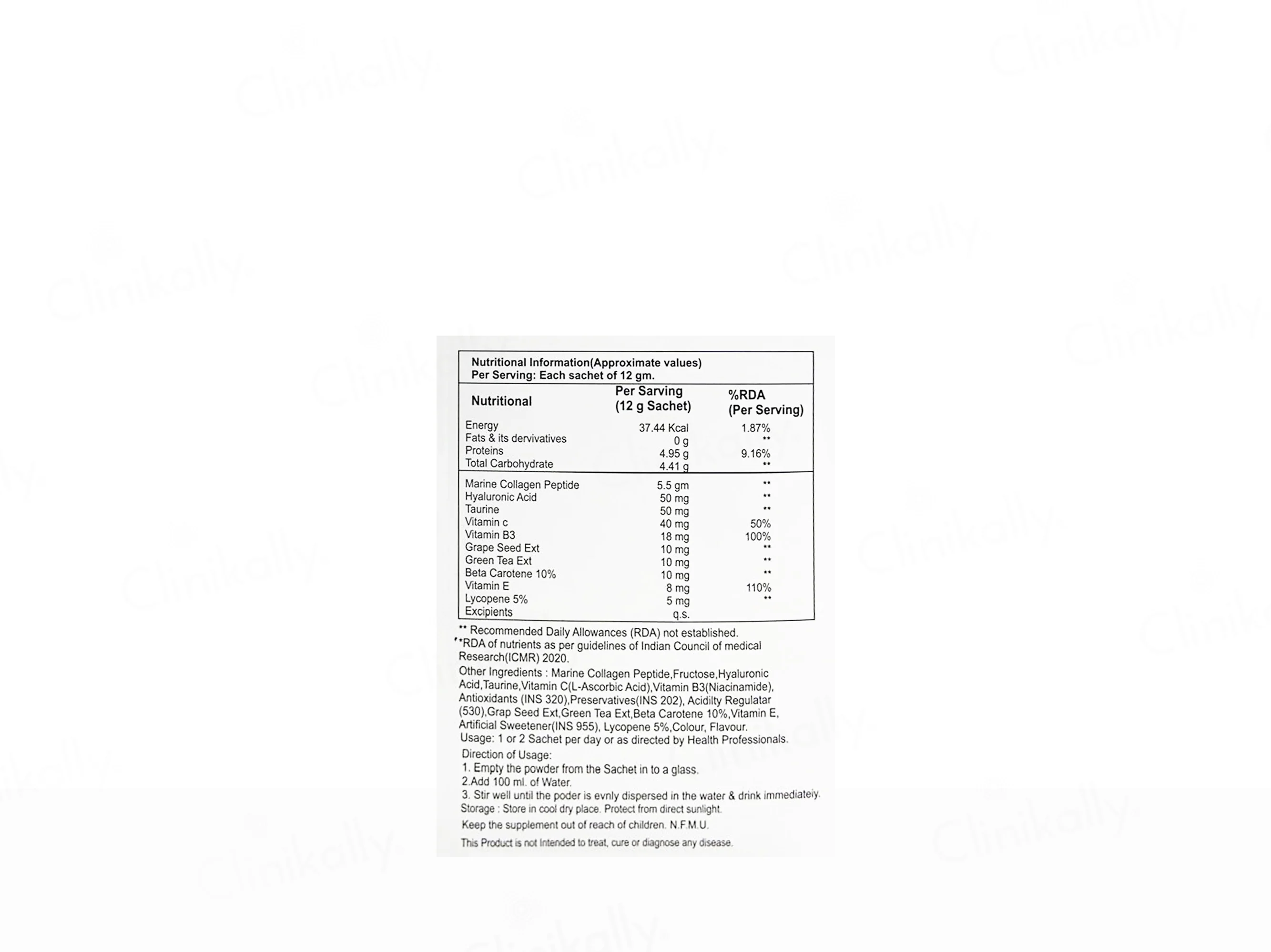 CutysMush Premium Marine Collagen Peptide Nutraceutical Powder - Image 2