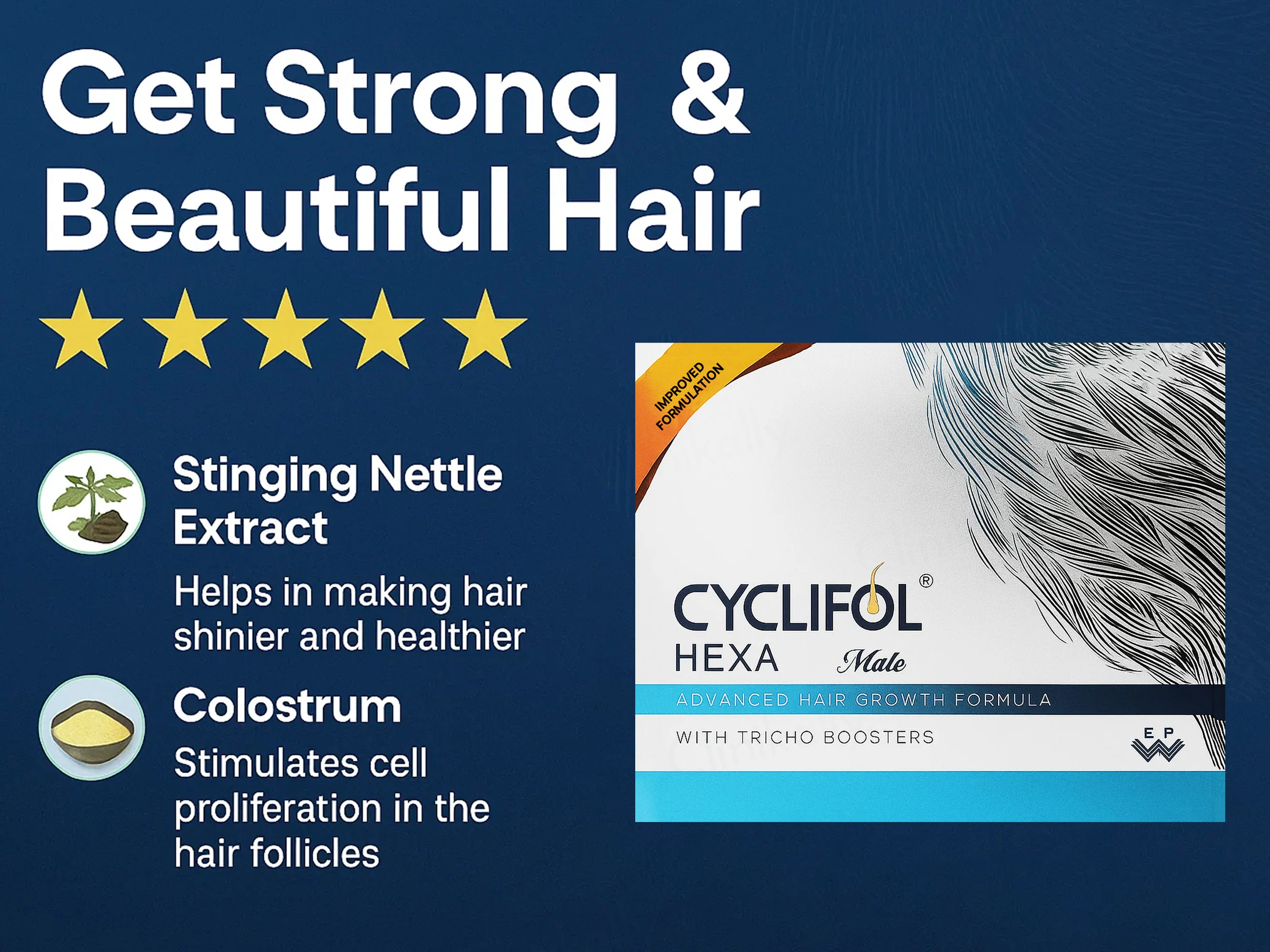 Cyclifol Hexa Male Advanced Cyclical Therapy Hair Growth Formula Kit - Image 4