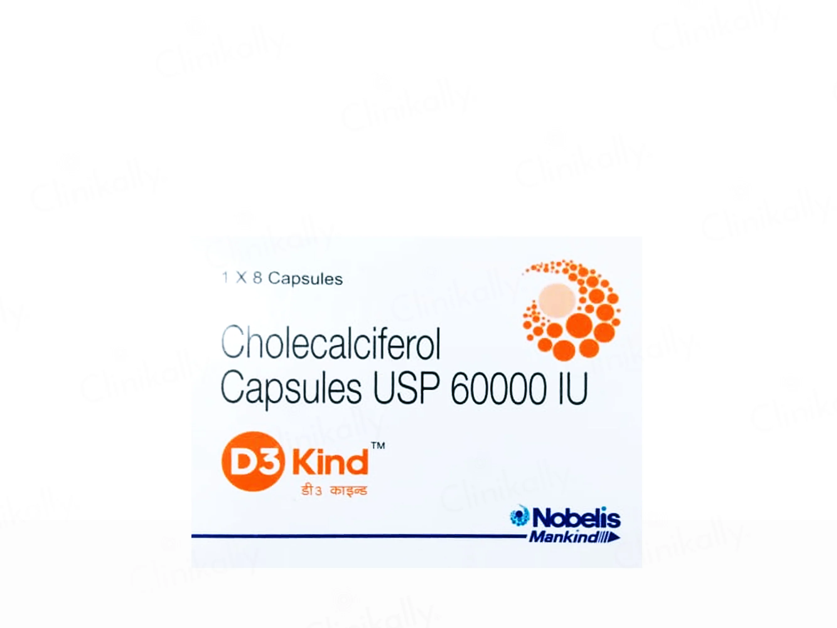 D3 Kind Cholecalciferol 60000 IU Capsule - Image 2