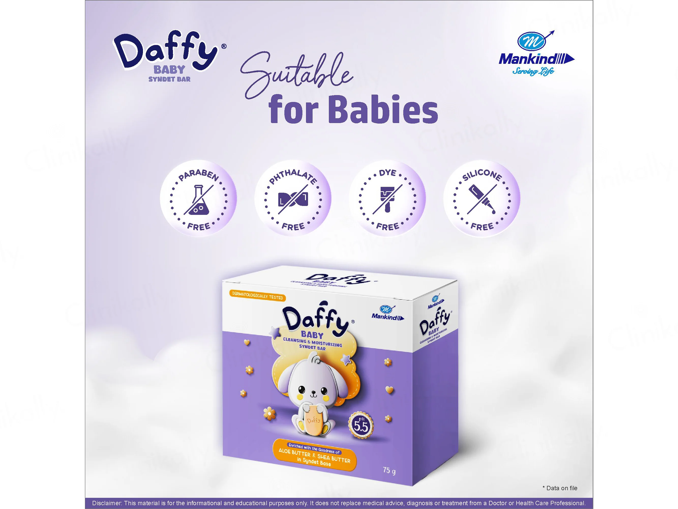 Daffy Baby Cleansing and Moisturising Bathing Bar - Image 3