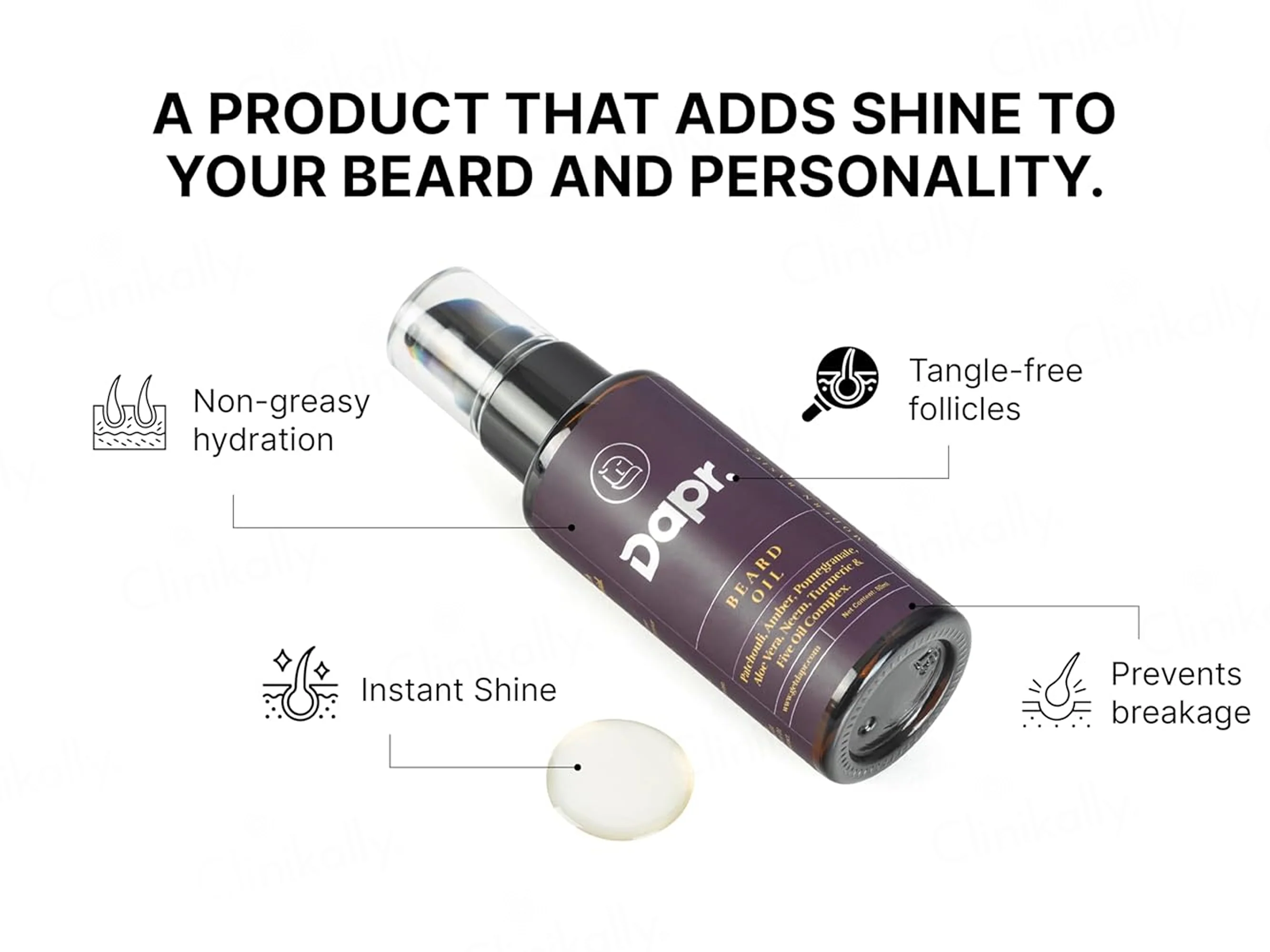 Dapr. Beard Growth Oil - Image 3