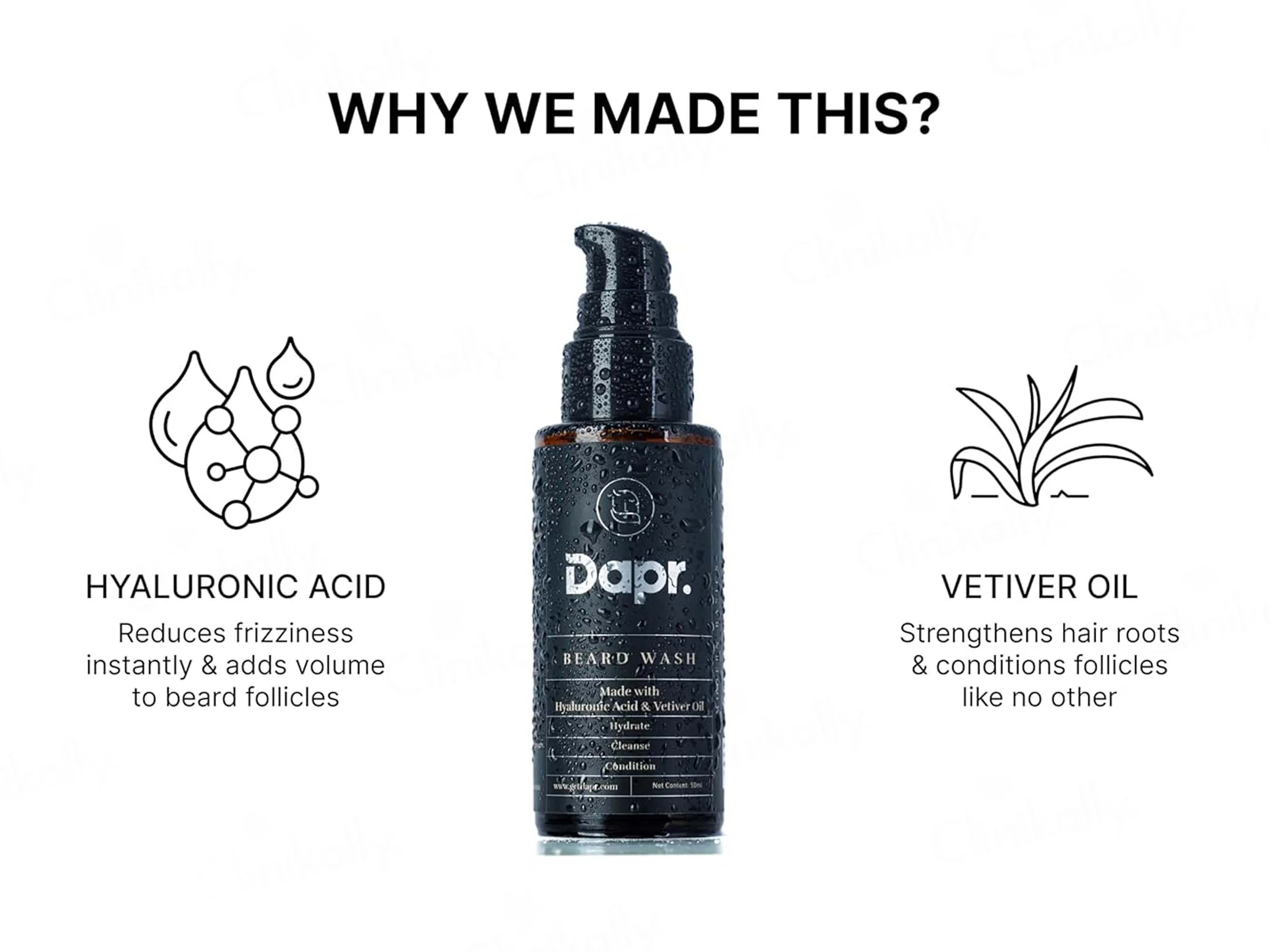 Dapr. Beard Wash With Hyaluronic Acid & Vetiver Oil - Image 4