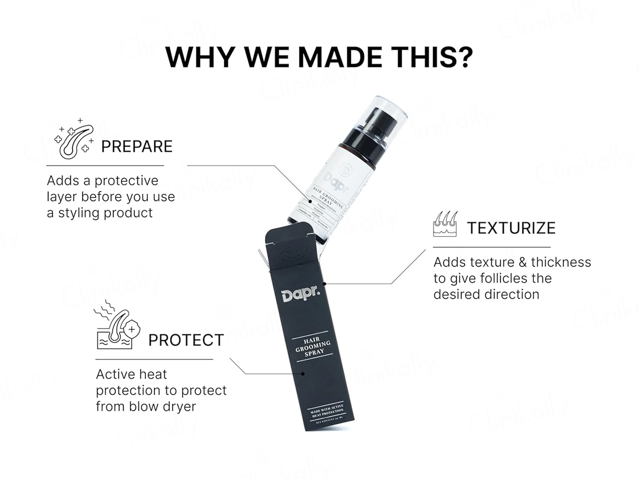 Dapr. Hair Grooming Texture Spray - Image 4