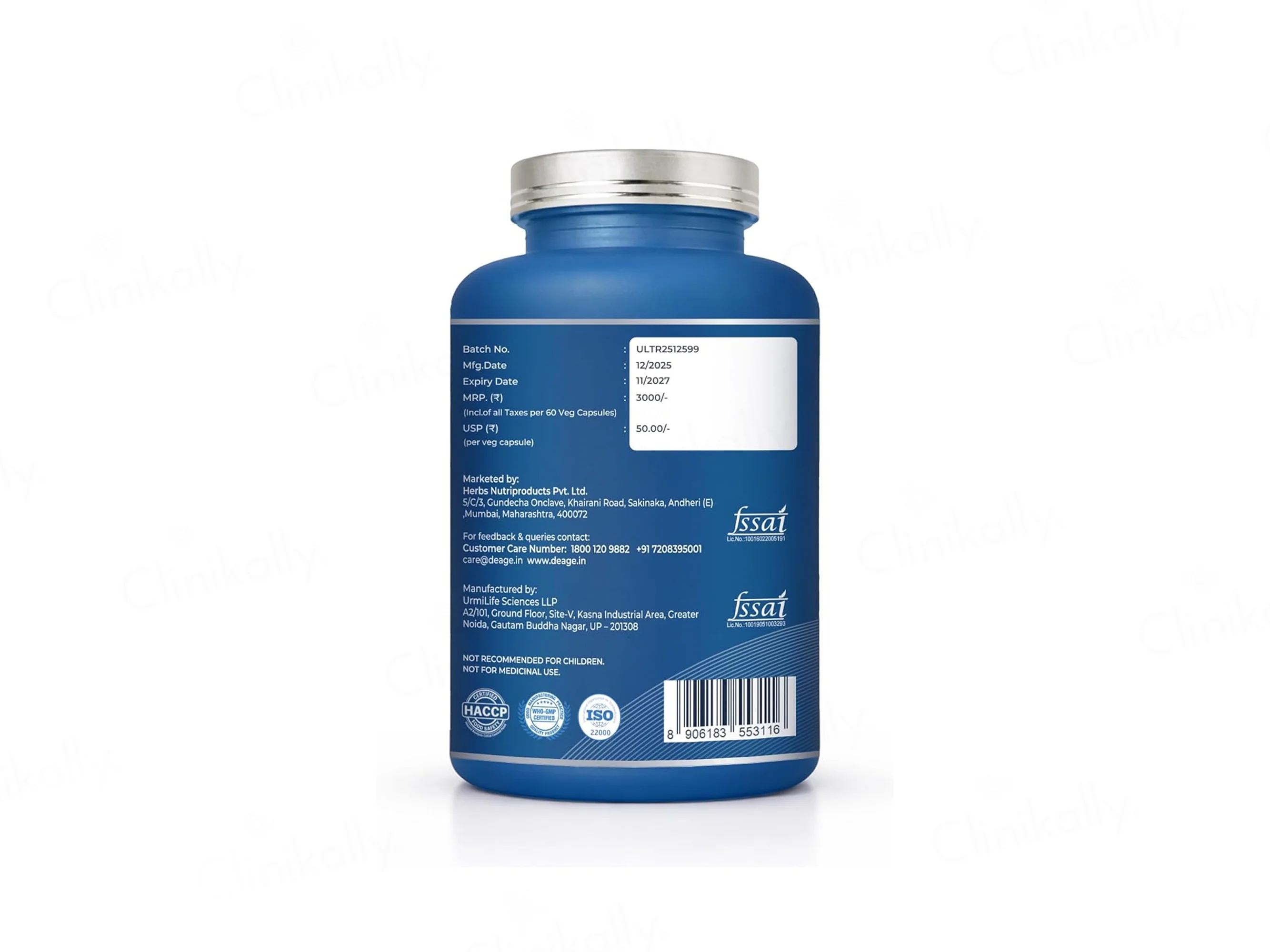 DeAge B-NMN 1000mg Health Supplement Veg Capsule - Image 8