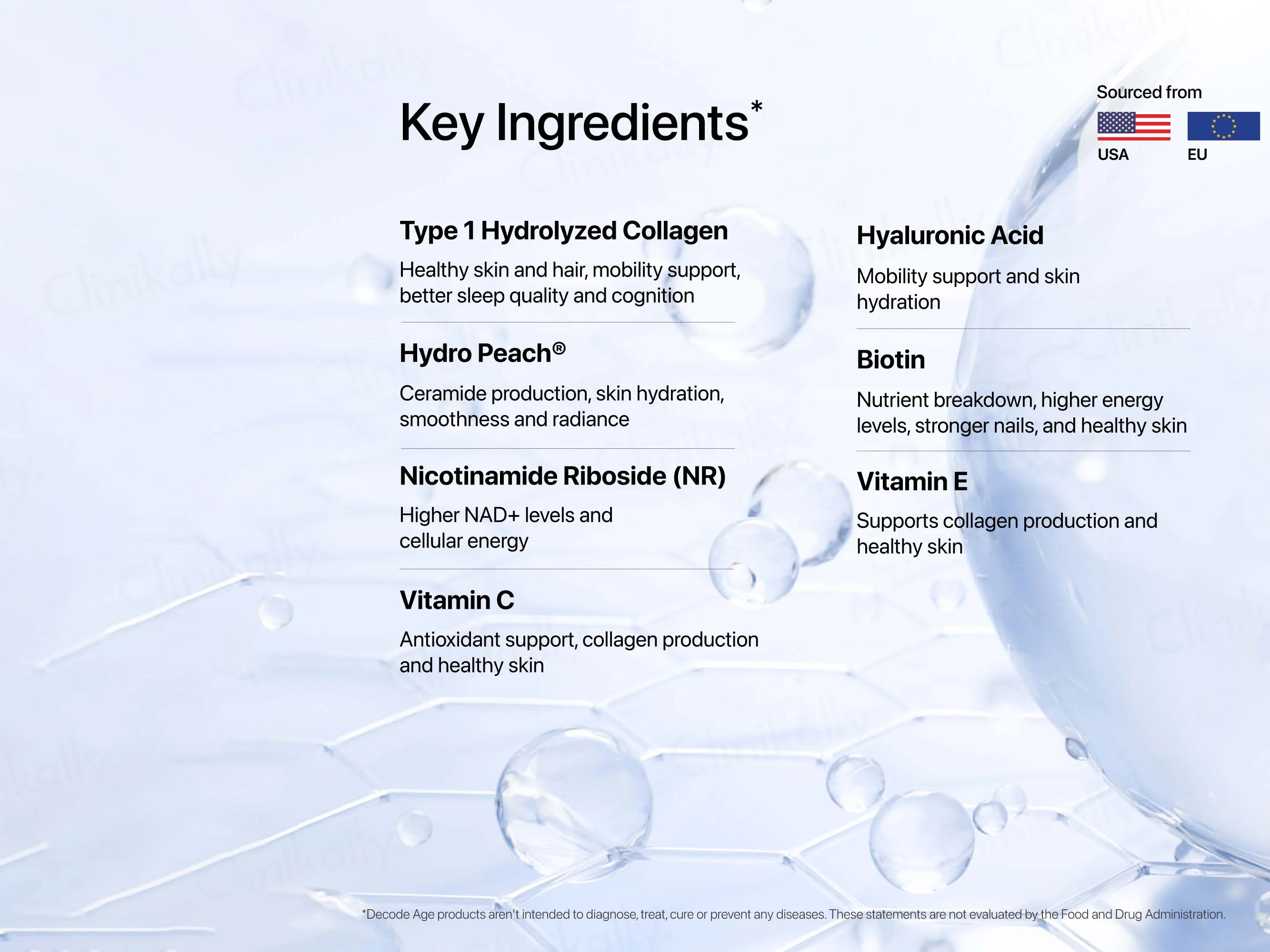 Decode Age OptiAge Premium Hydrolysed Collagen Peptides Powder - Image 3