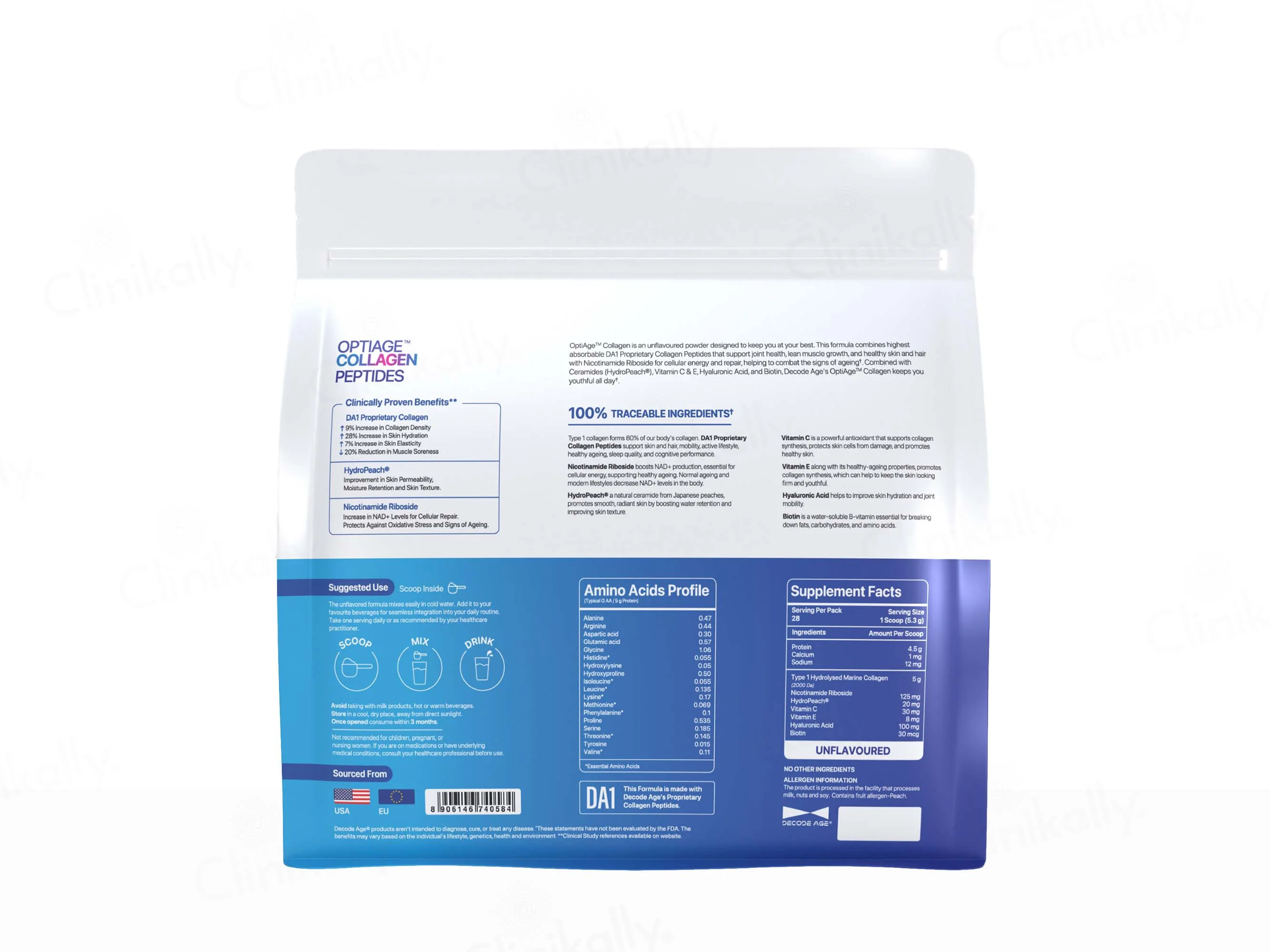 Decode Age OptiAge Premium Hydrolysed Collagen Peptides Powder - Image 9