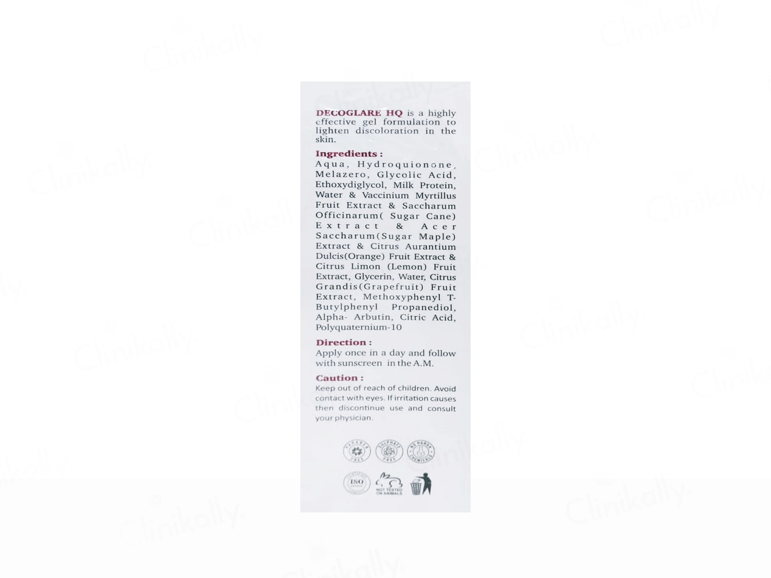 Decoglare HQ Skin Lightening Gel - Image 2