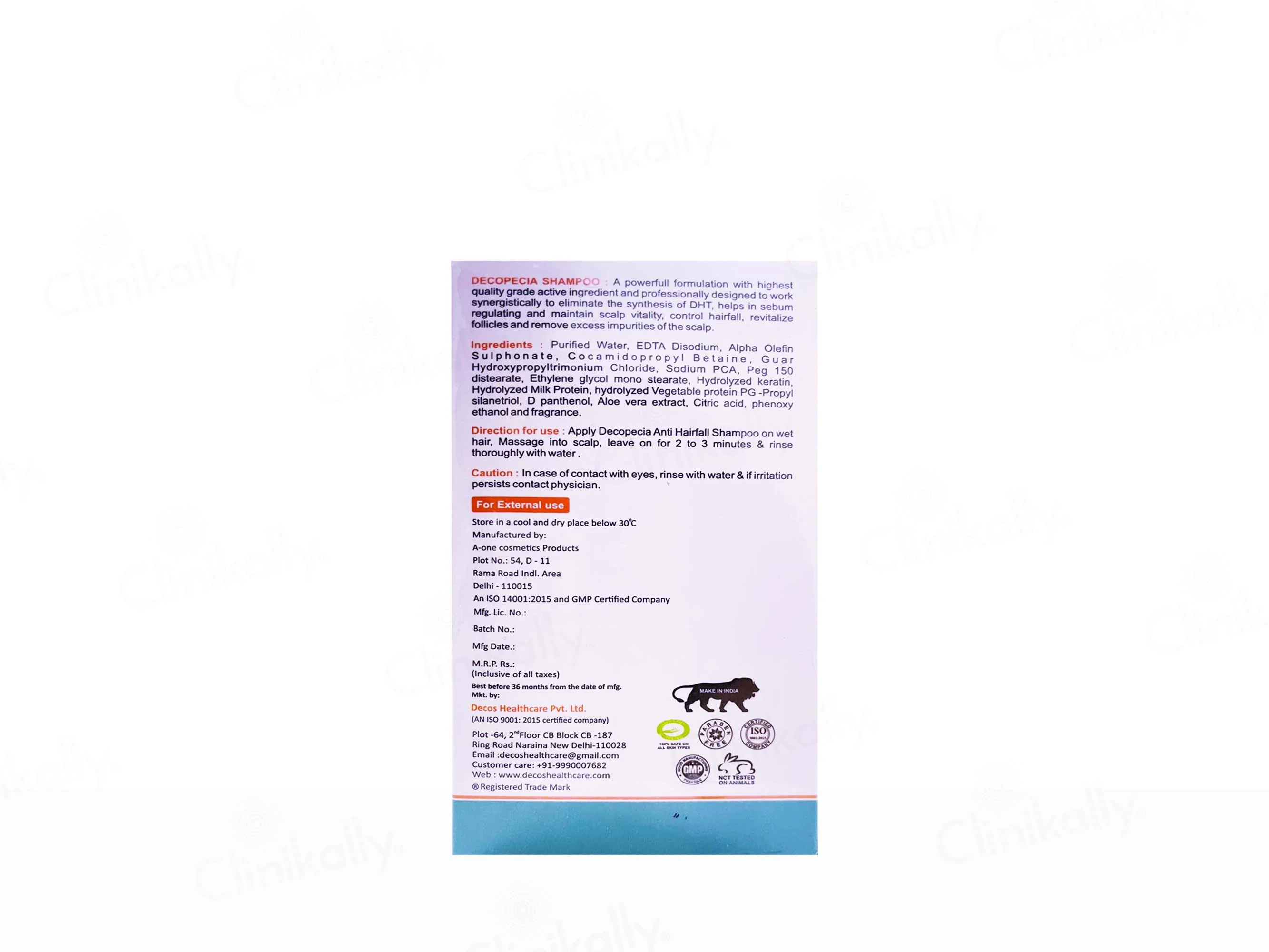 Decopecia Anti Hair Loss Shampoo - Image 3