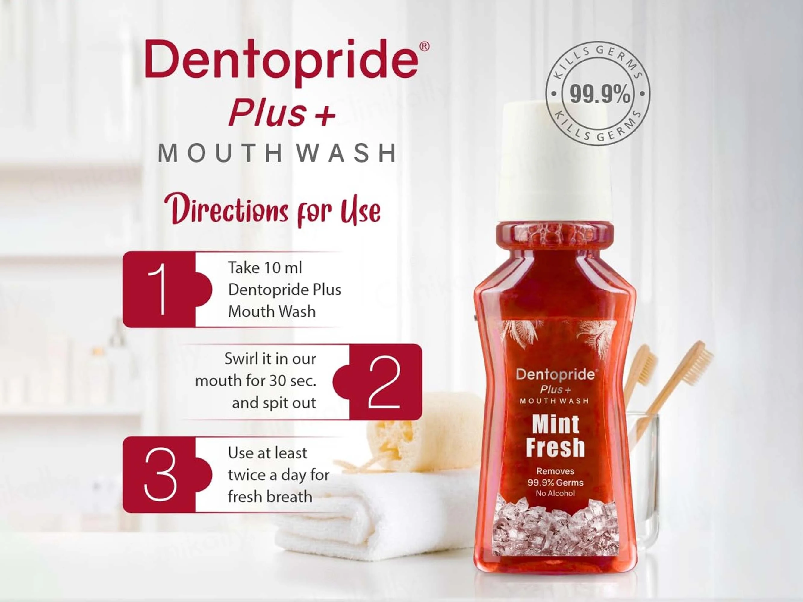 Dentopride Plus+ Mouthwash - Mint Fresh - Image 8