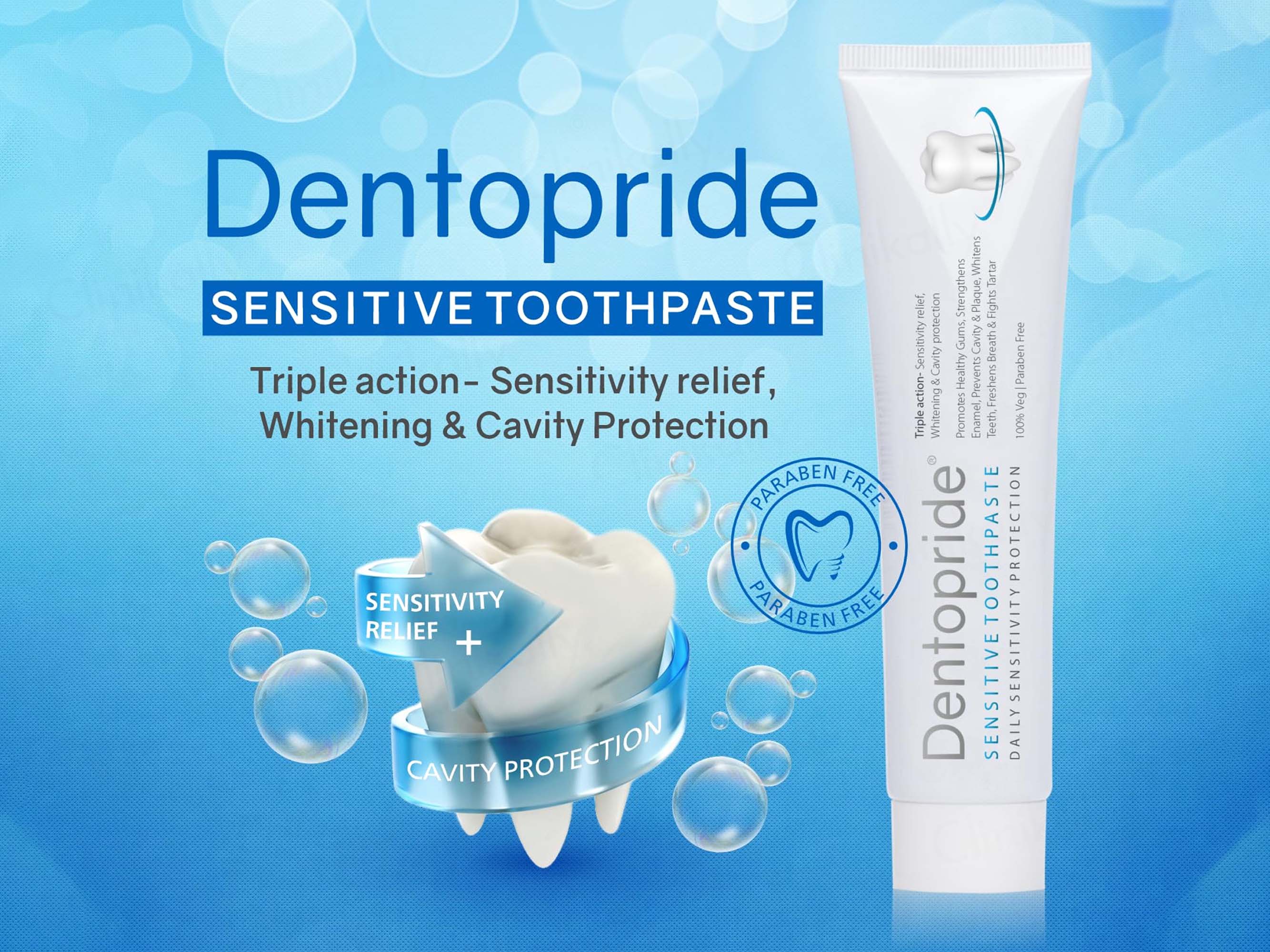 Dentopride Triple Action Sensitive Toothpaste - Image 3