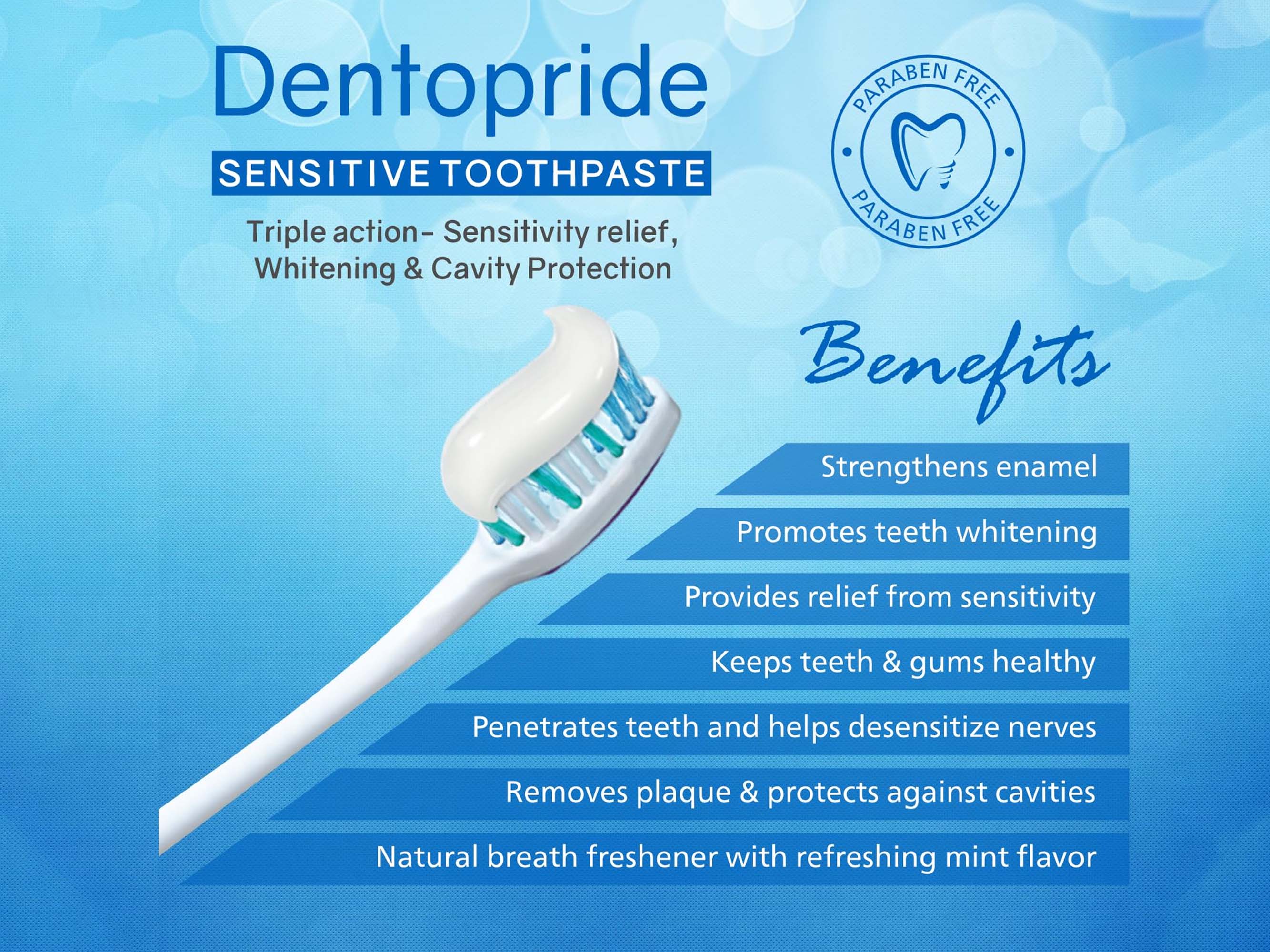 Dentopride Triple Action Sensitive Toothpaste - Image 5