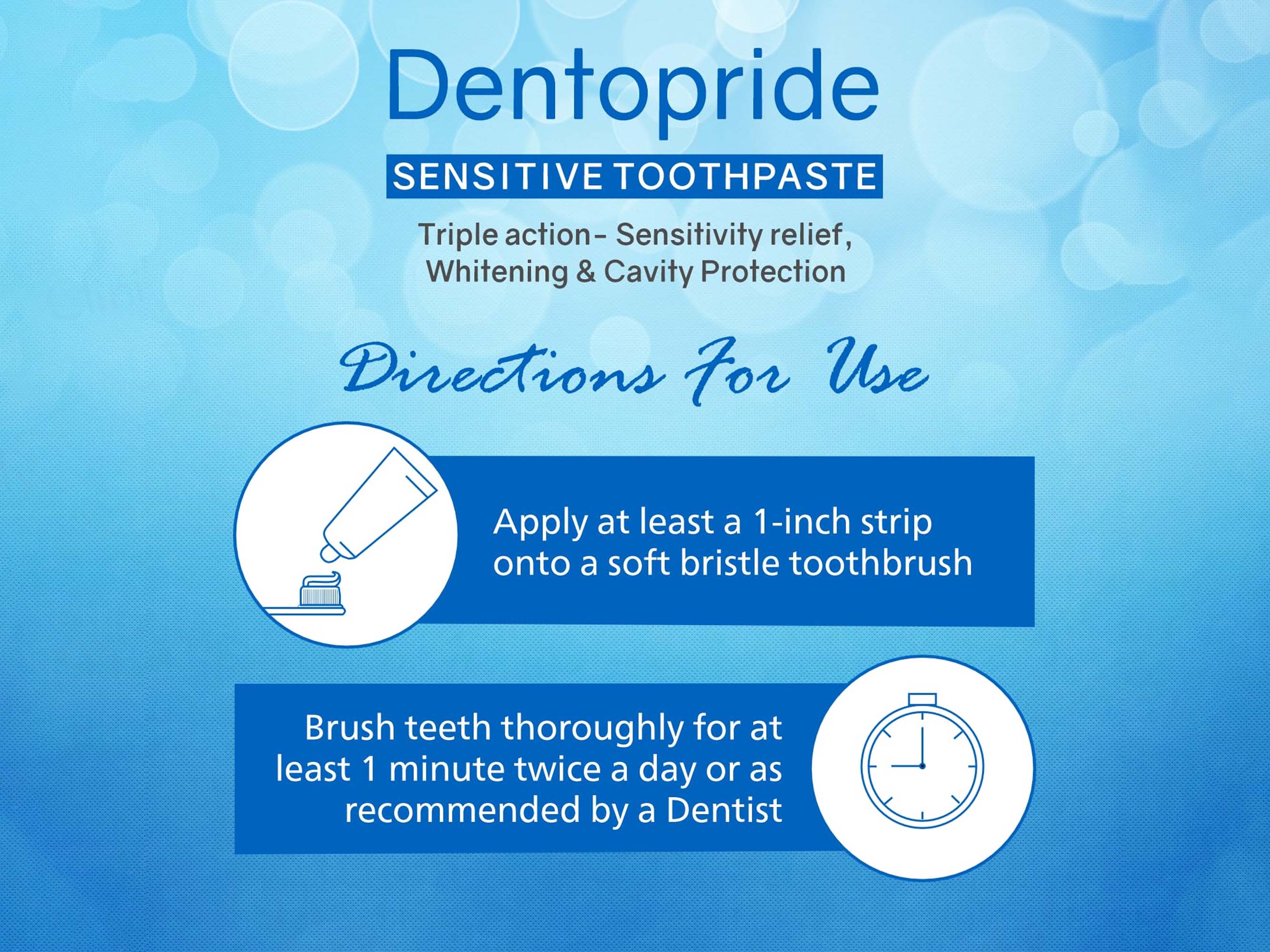 Dentopride Triple Action Sensitive Toothpaste - Image 7