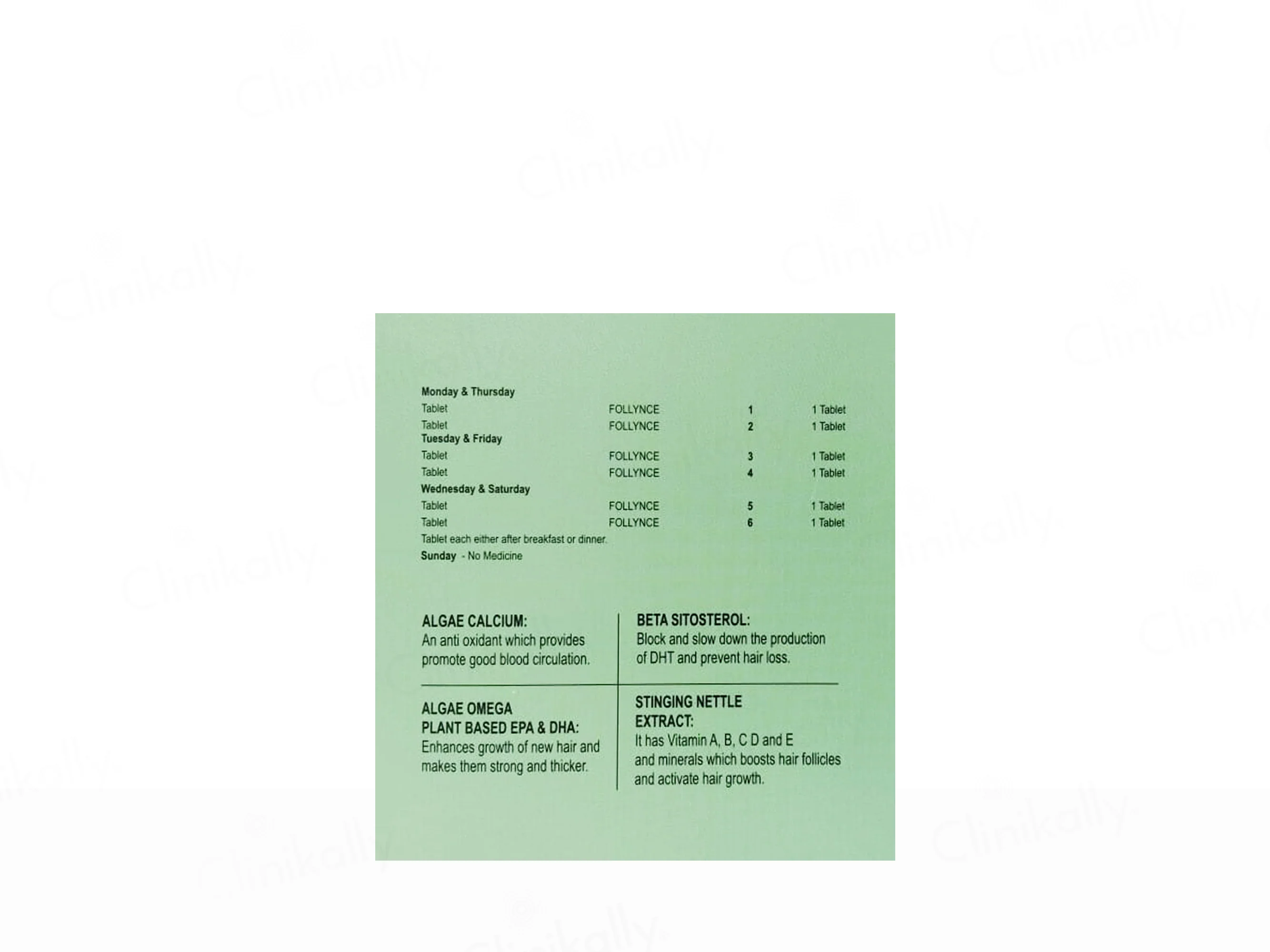 Derm Range Follynce Unisex Hair Cyclical Therapy Kit - Image 2