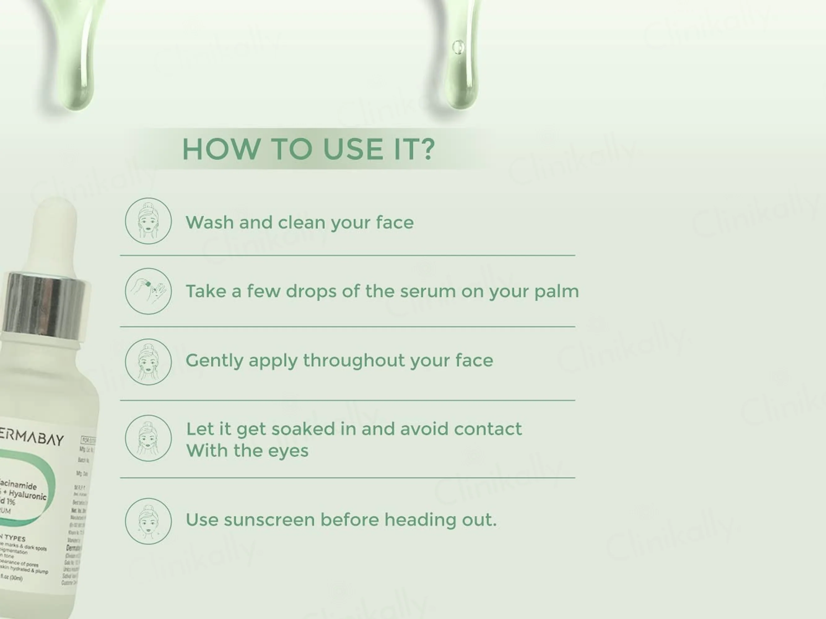 Dermabay 5% Niacinamide + 1% Hyaluronic Acid Face Serum - Image 3