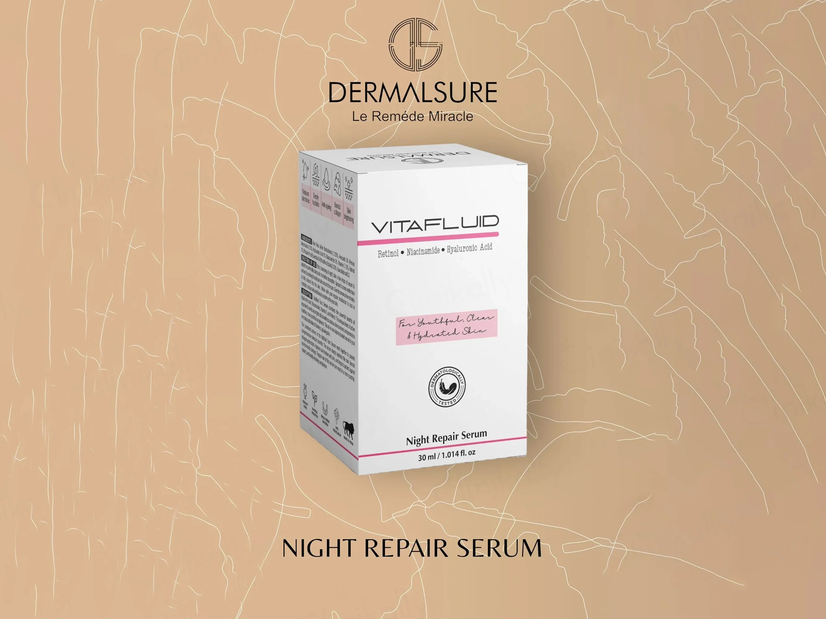 Dermalsure Vitafluid Night Repair Face Serum - Image 3