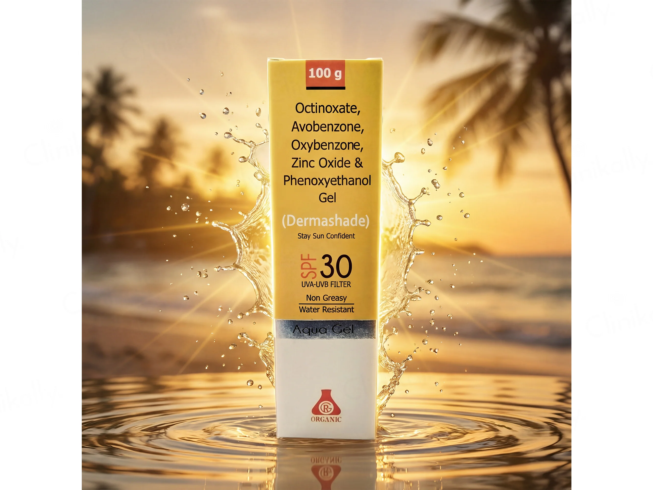 Dermashade Aqua Gel Sunscreen SPF 30 UVA-UVB Filter - Image 3