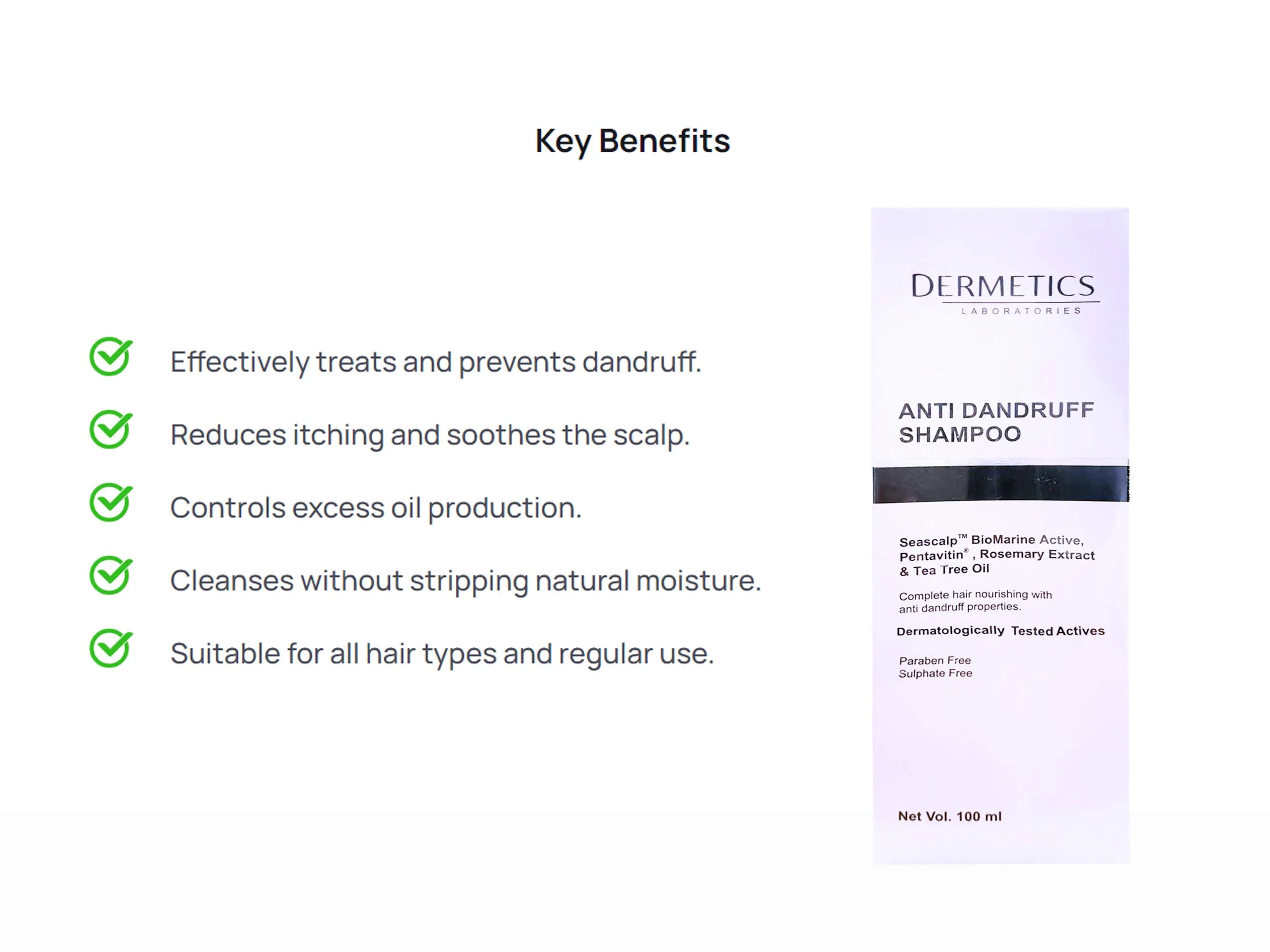 Dermetics Anti Dandruff Shampoo - Image 3