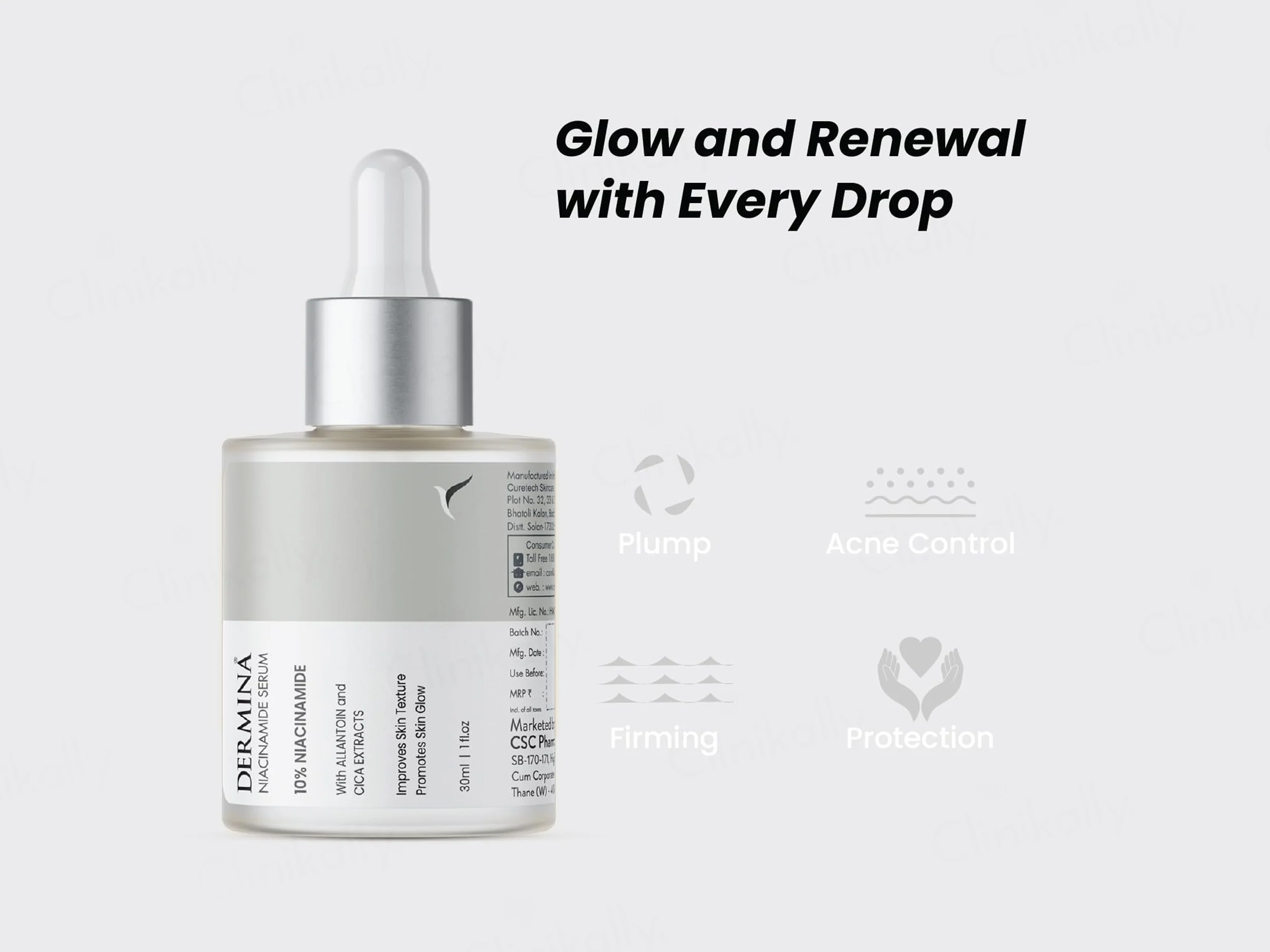 Dermina 10% Niacinamide Face Serum - Image 4