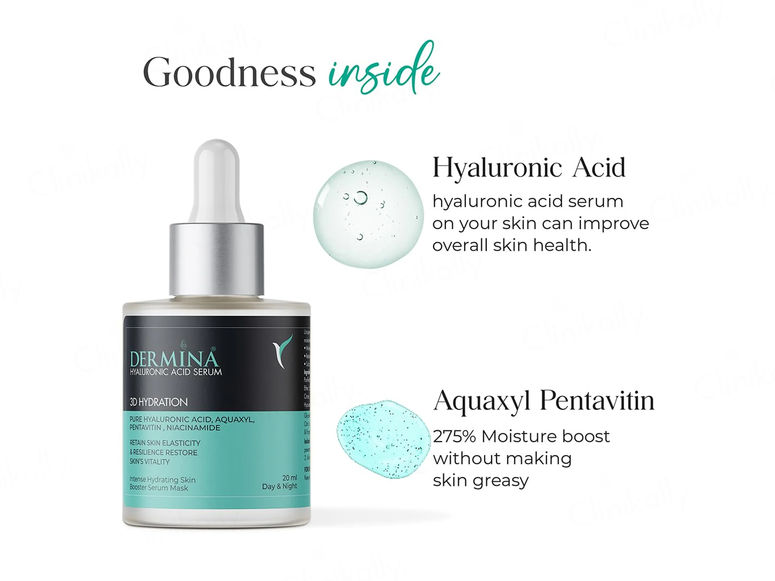 Dermina 3D Hydration Hyaluronic Acid Face Serum - Image 5