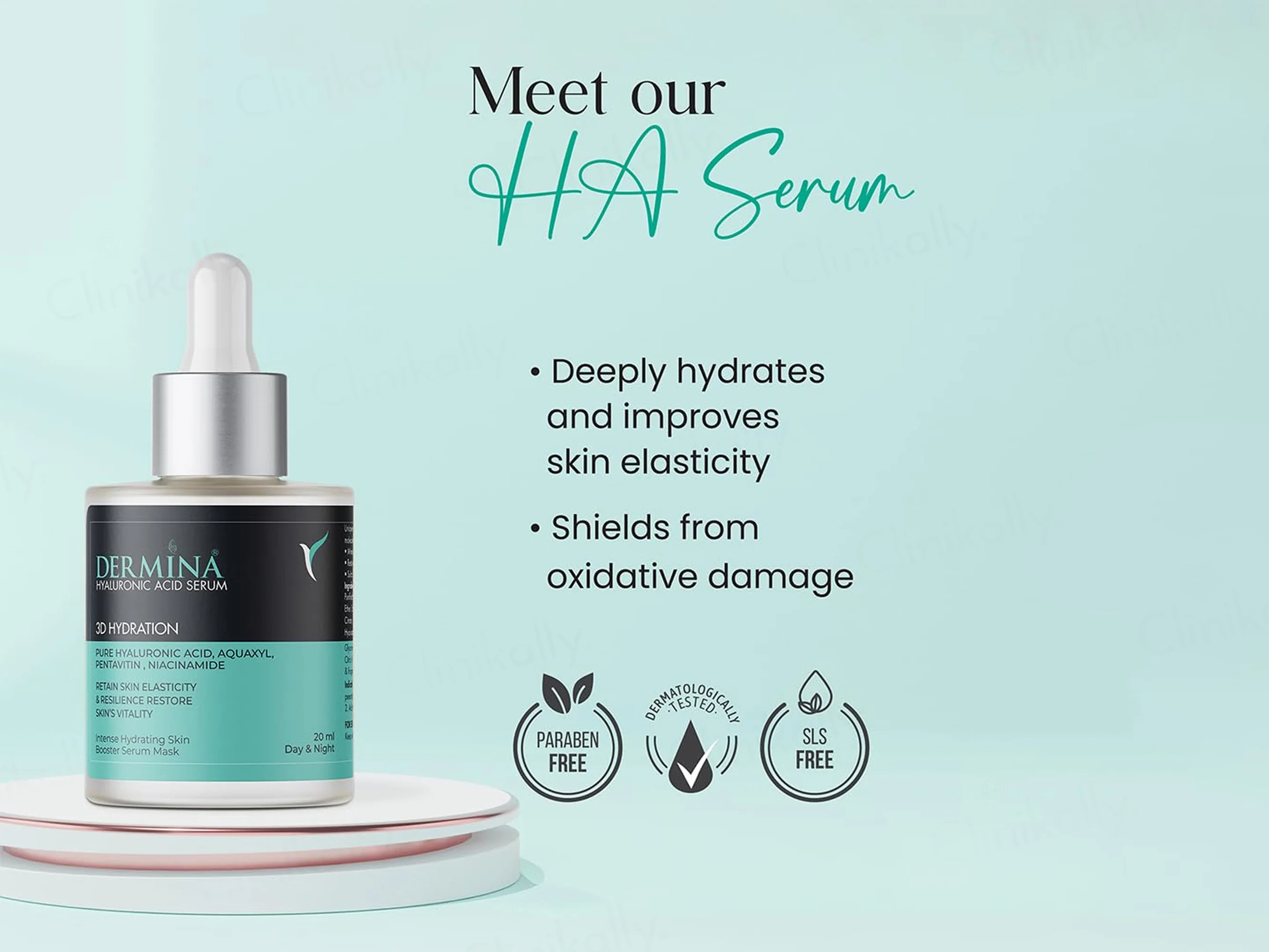 Dermina 3D Hydration Hyaluronic Acid Face Serum - Image 7